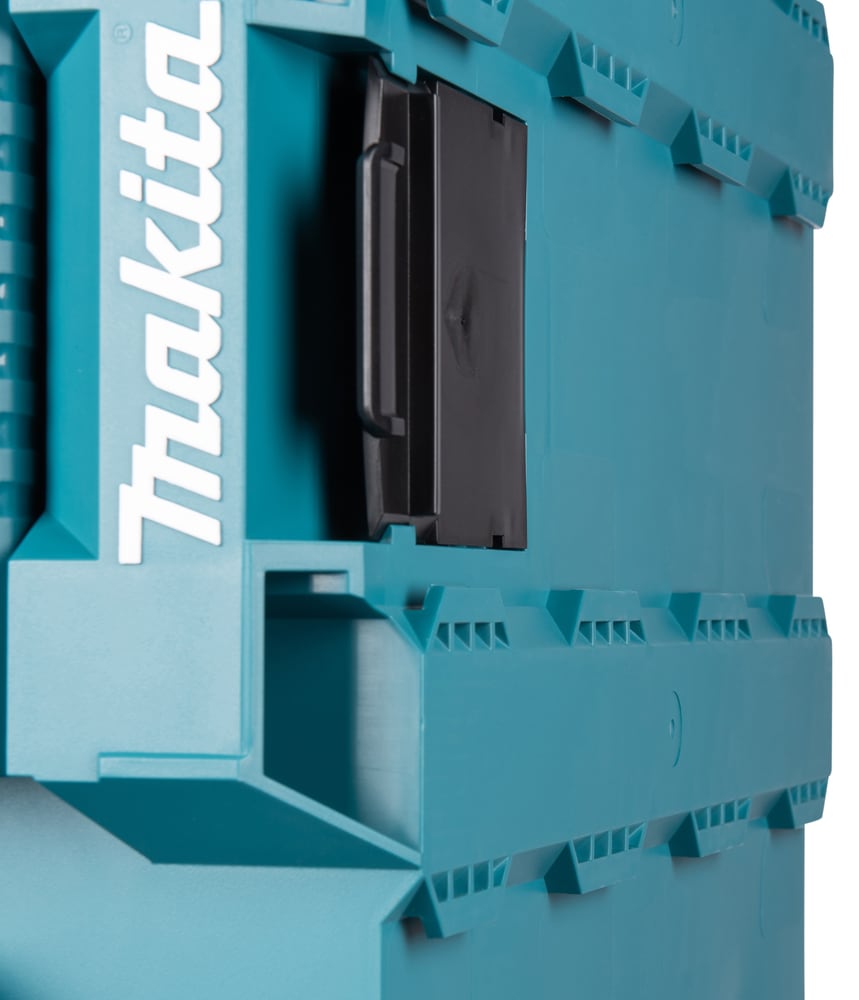 Makita Werkzeugbox »MAKTRAK  L »P-91017« max.45kg, 63,16L, Copolymer-Kunststoff« Effizientes Be- und Entladen mit dem MAKTRAK Koffer Sortiment
