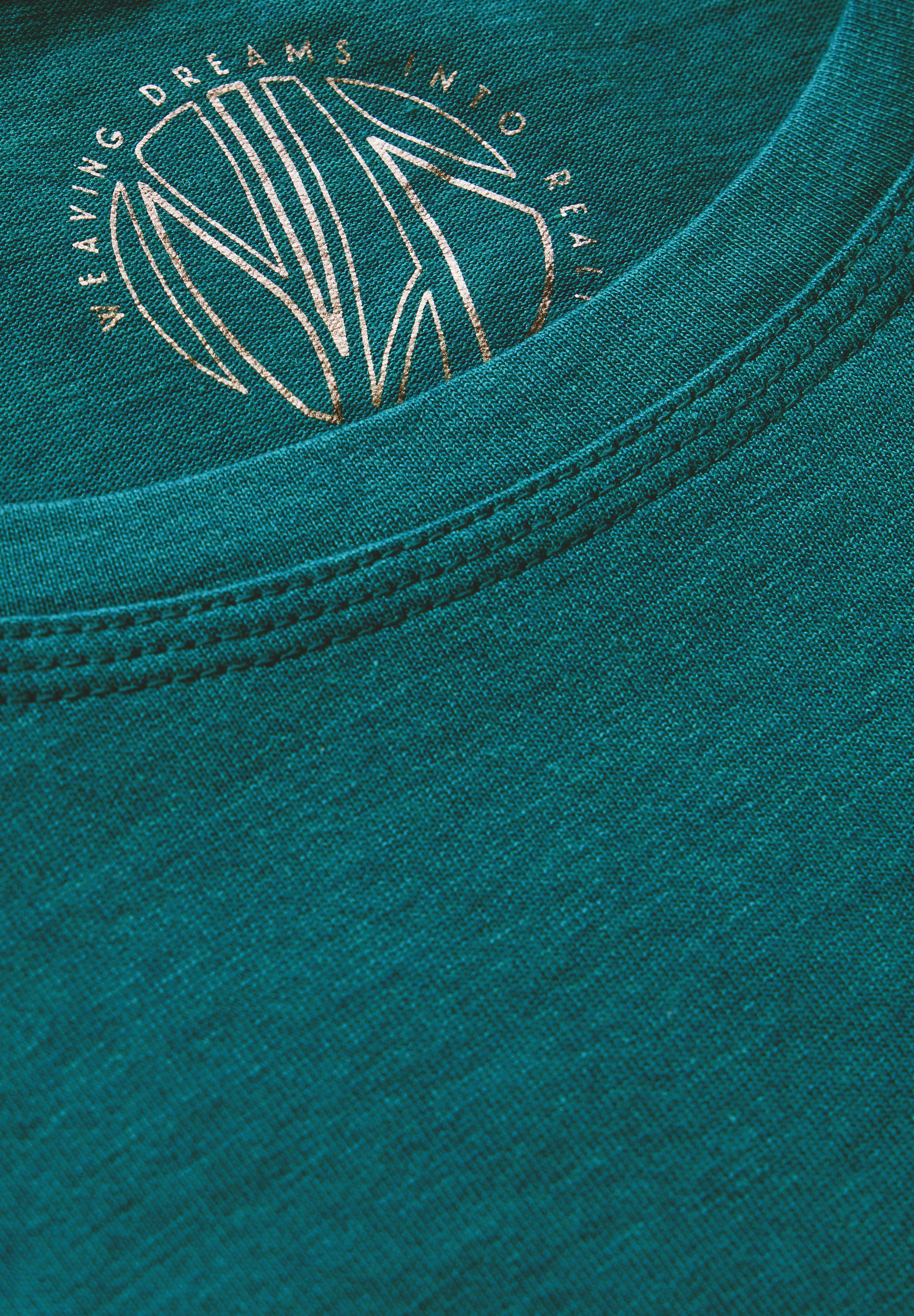 Cecil Langarmshirt, aus softem Materialmix