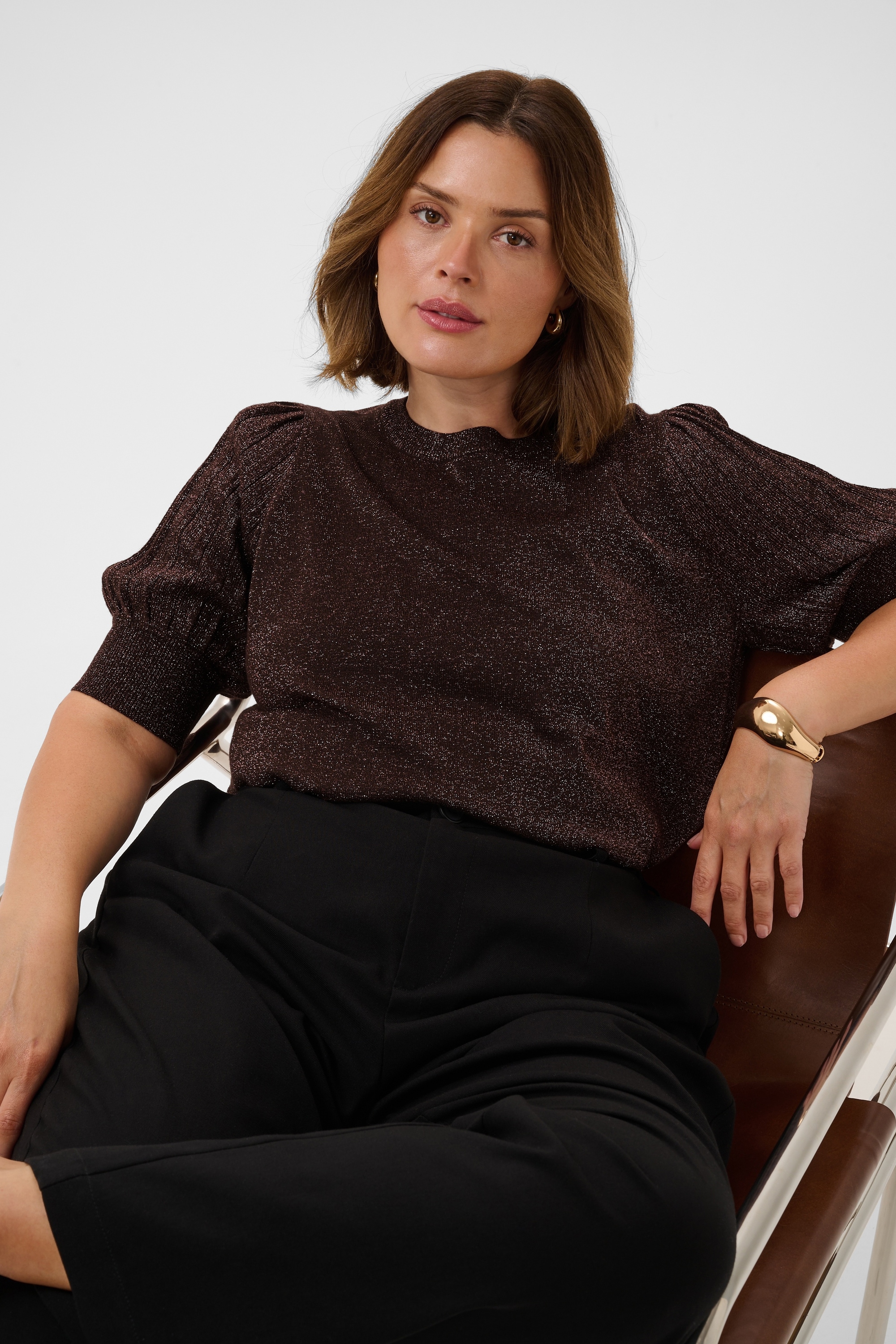 KAFFE Curve Strickpullover »Damen Strickpullover KCregitta«