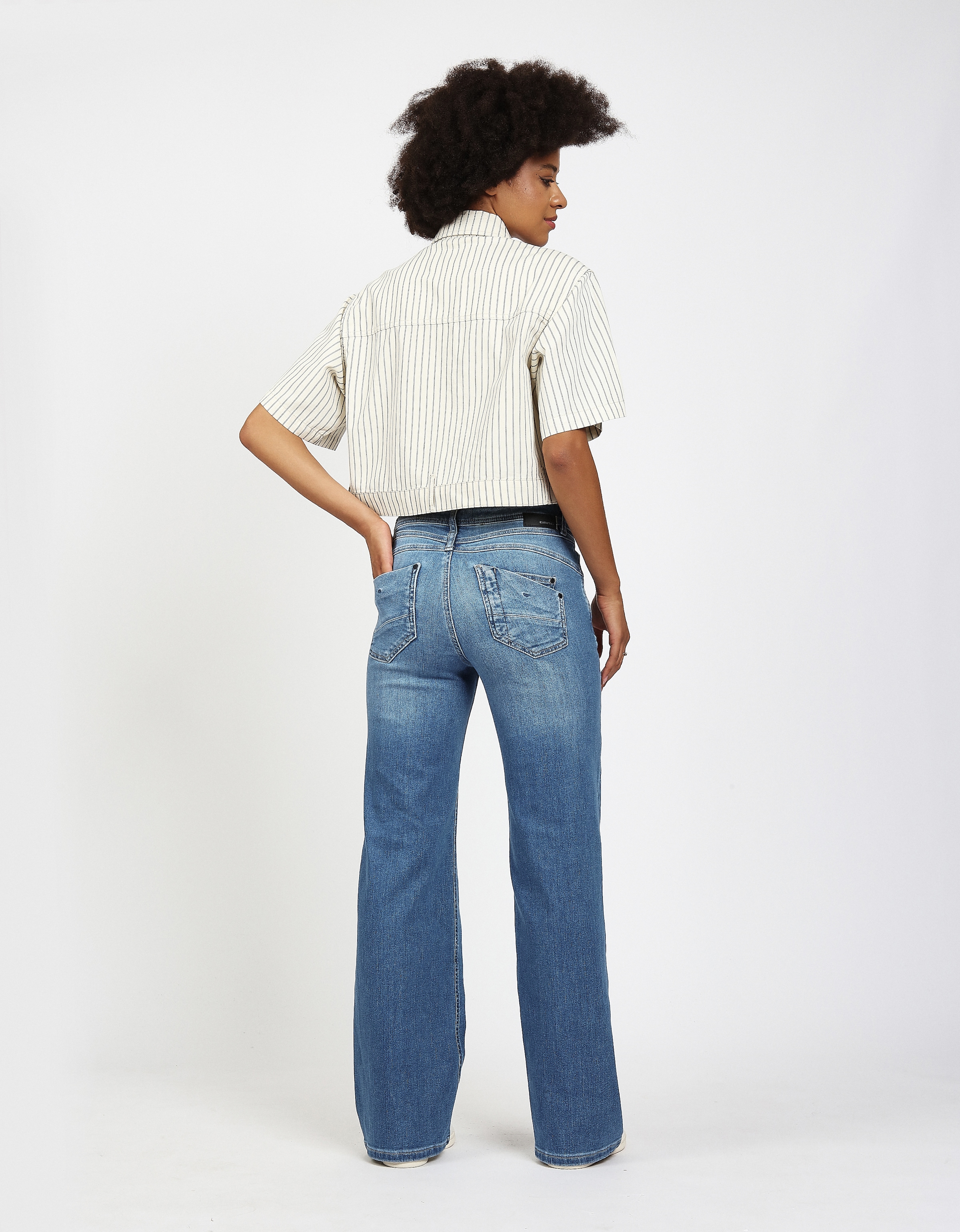 GANG 5-Pocket-Jeans »94AMELIE WIDE LONG«, Long = 4 cm länger