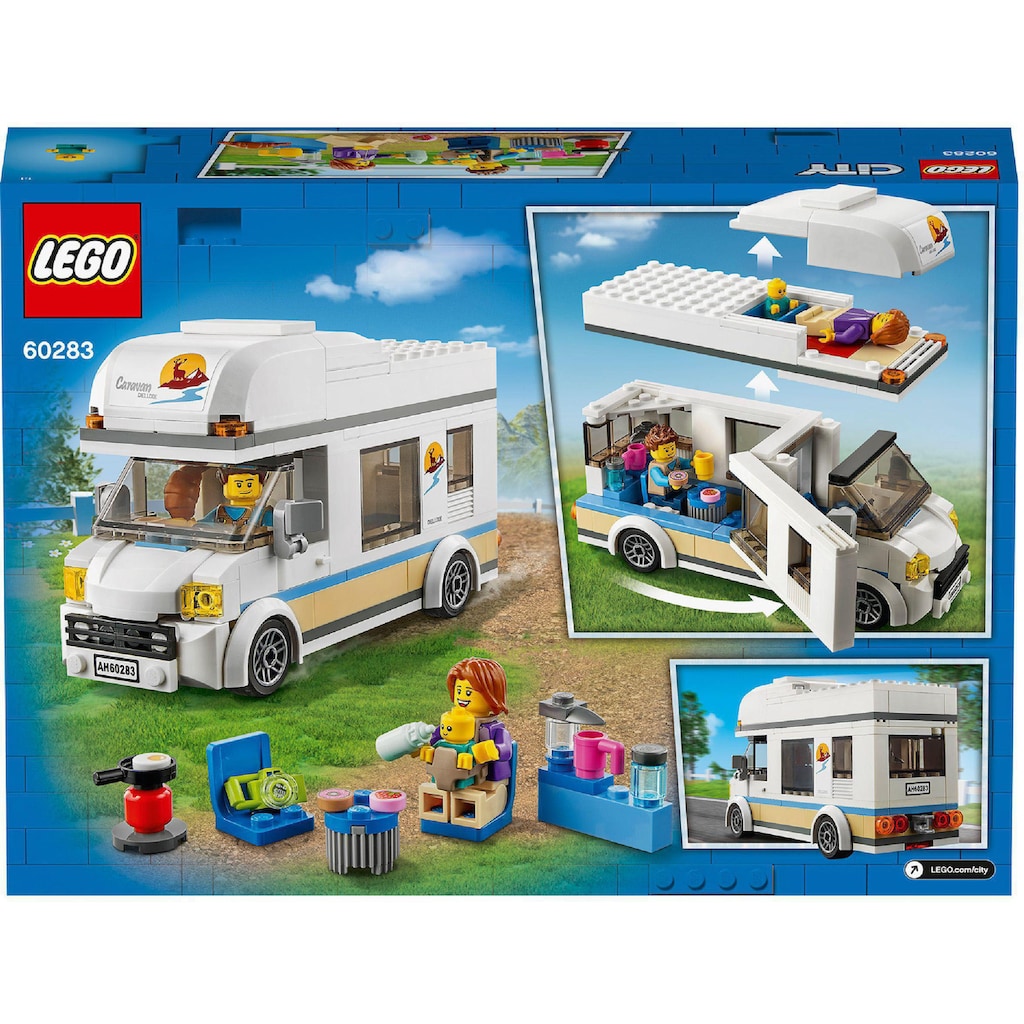 LEGO® Konstruktionsspielsteine »Ferien-Wohnmobil (60283), LEGO® City«, (190 St.), Made in Europe