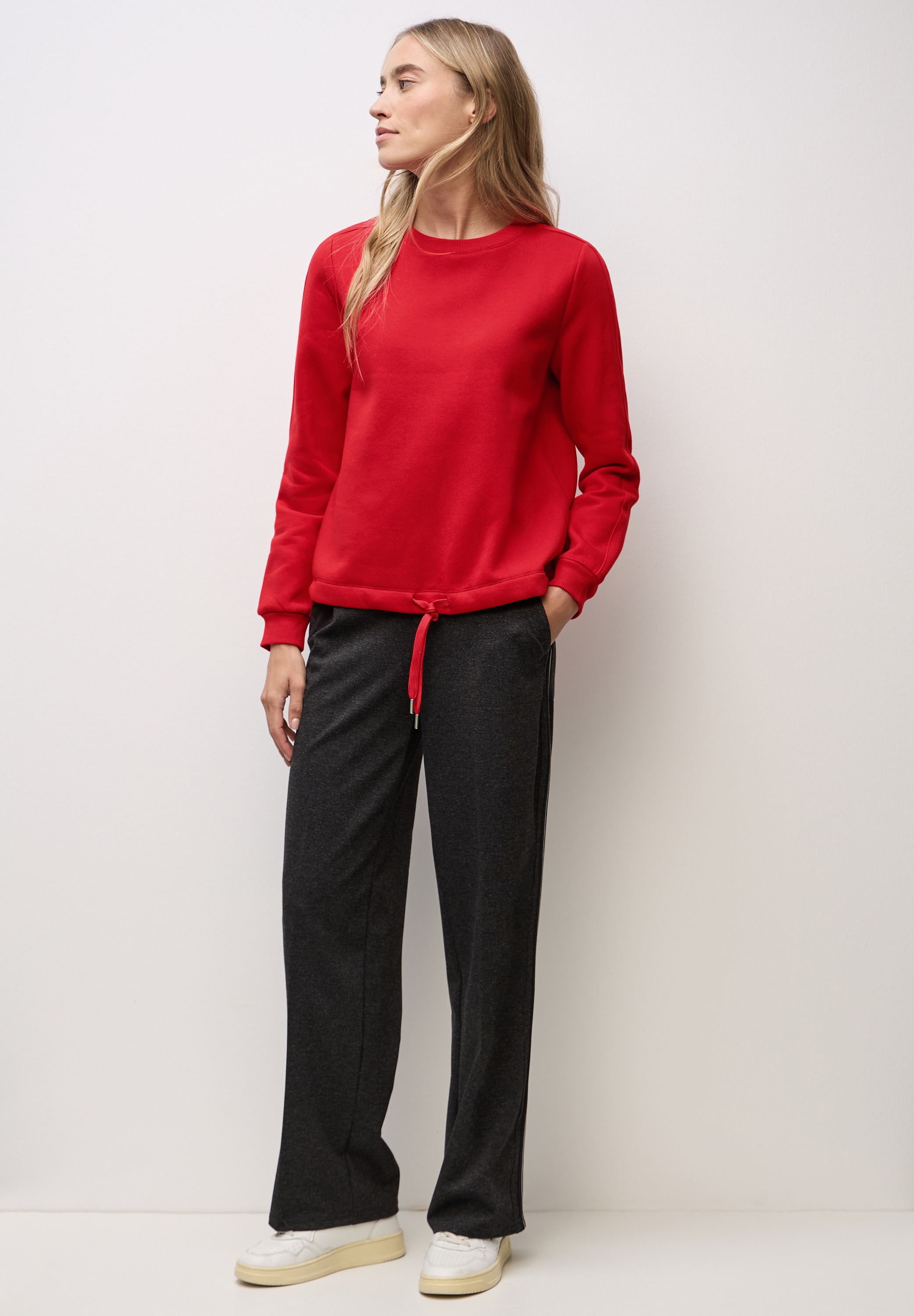 STREET ONE Sweatshirt , mit Tunnelzug am Saum
