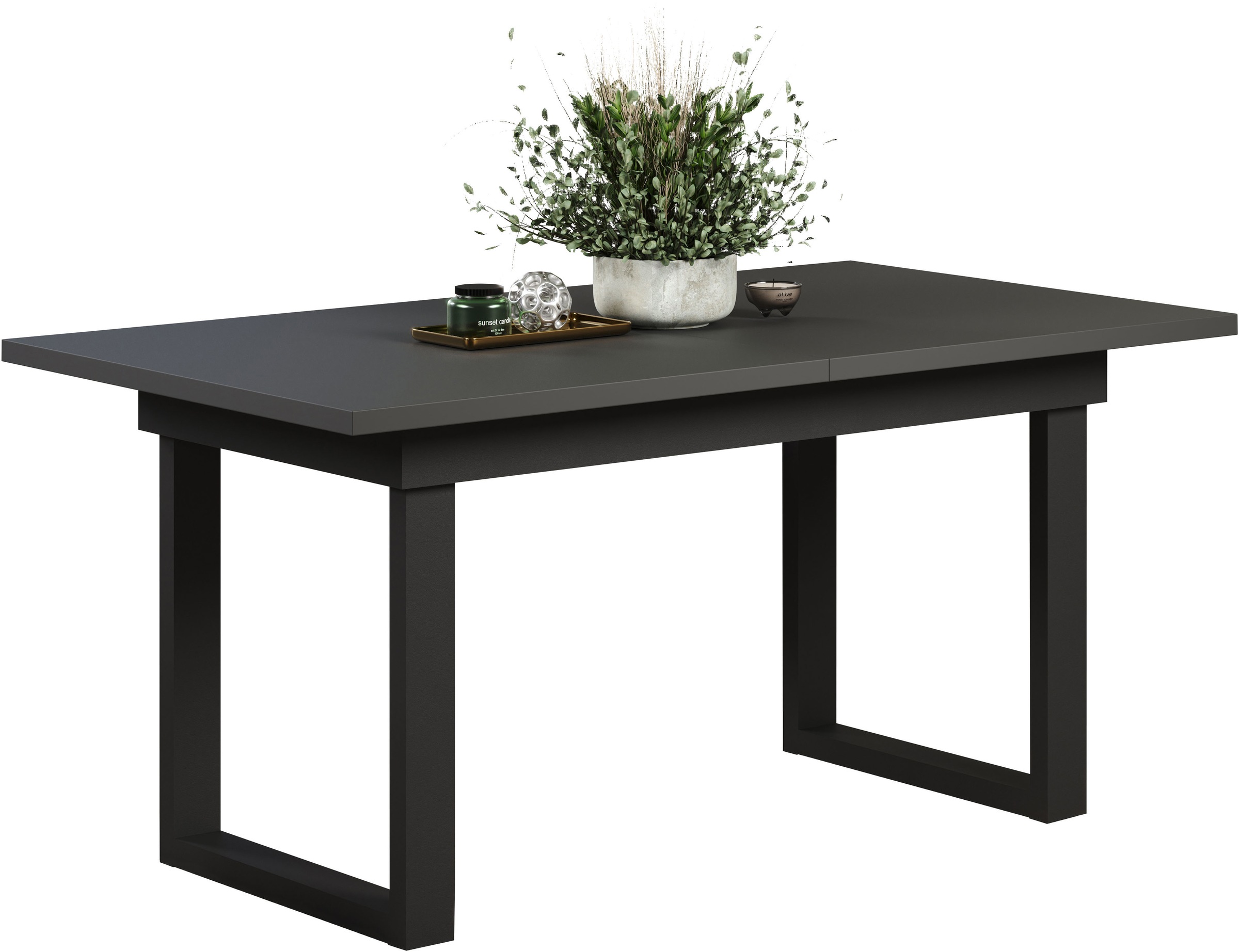 INOSIGN Esstisch "Valencia" 1 Stk. tlg. Synchroauszug; Metallkufen, auszieh günstig online kaufen