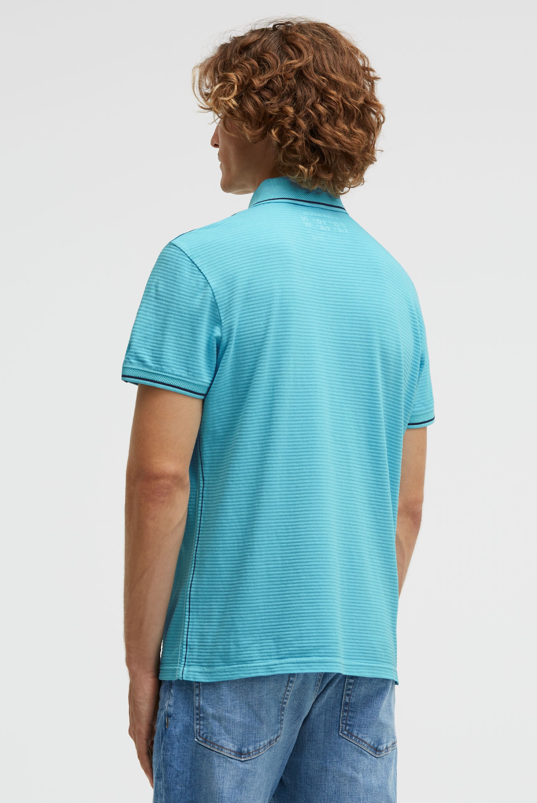 CAMP DAVID Poloshirt mit Kontrastnähten