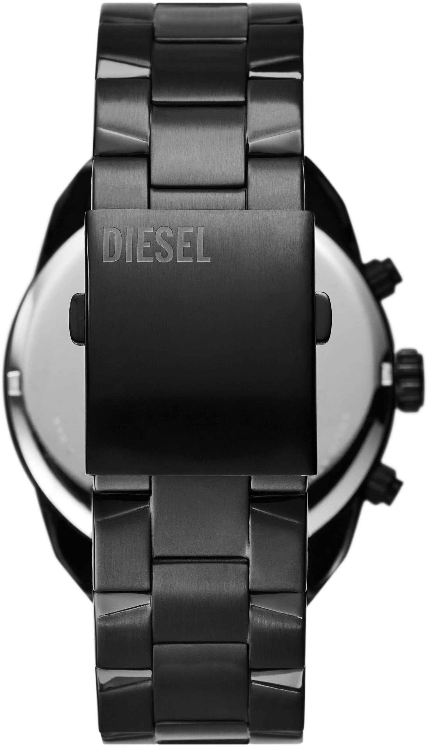 Diesel Chronograph »SPIKED«, Quarzuhr, Armbanduhr, Herrenuhr, Stoppfunktion, Edelstahlarmband