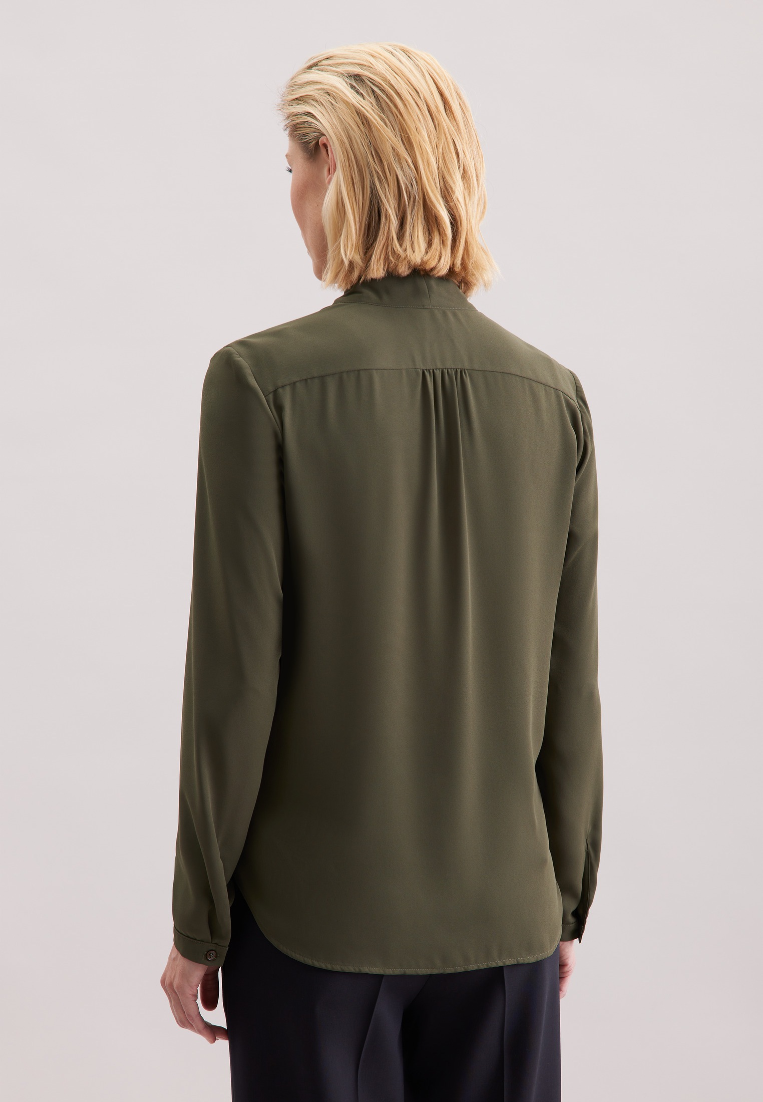 seidensticker Wickelbluse "Schwarze Rose", 1/1 V-Neck Uni günstig online kaufen