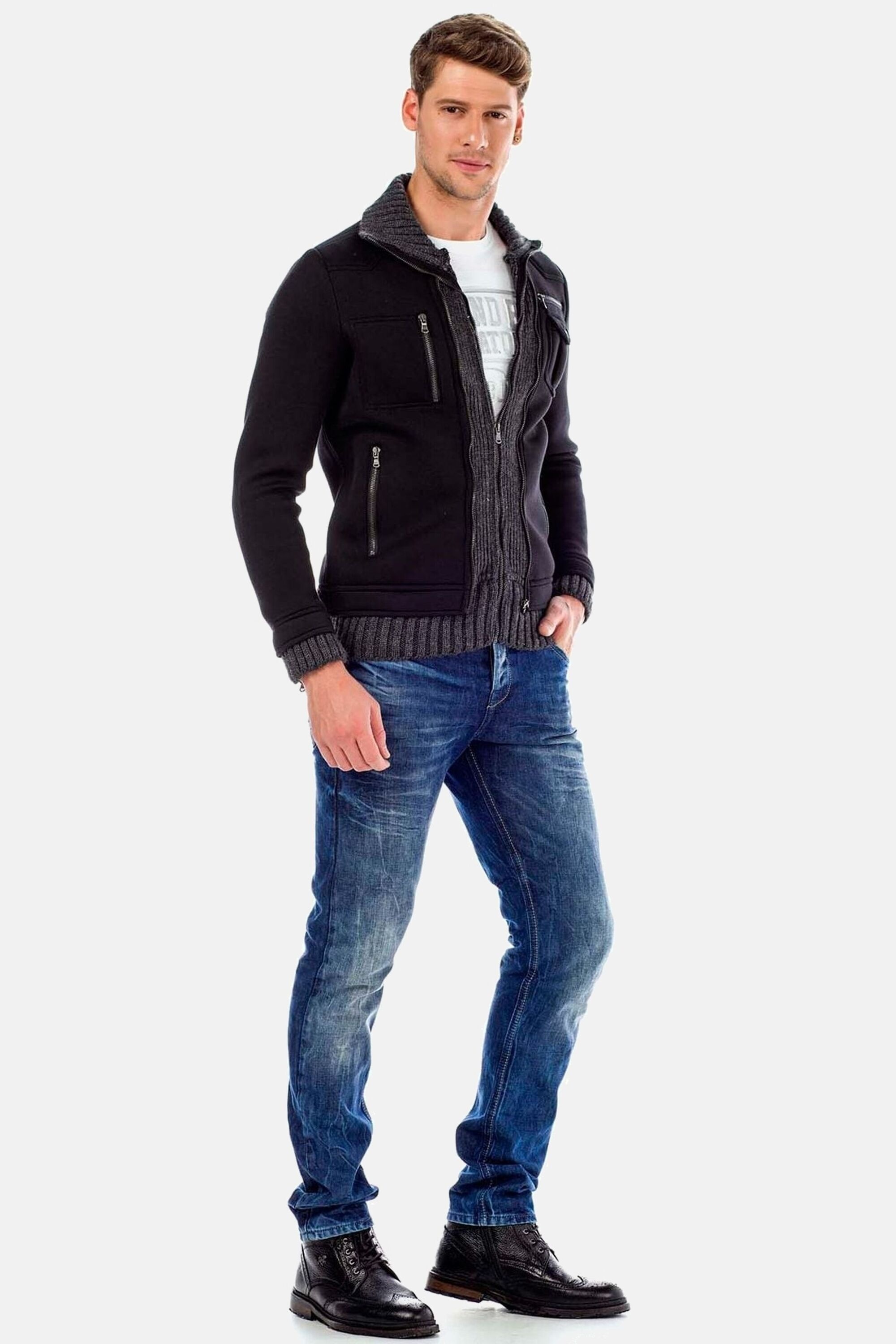 Cipo & Baxx 5-Pocket-Jeans »Jeans«, im Straight Fit