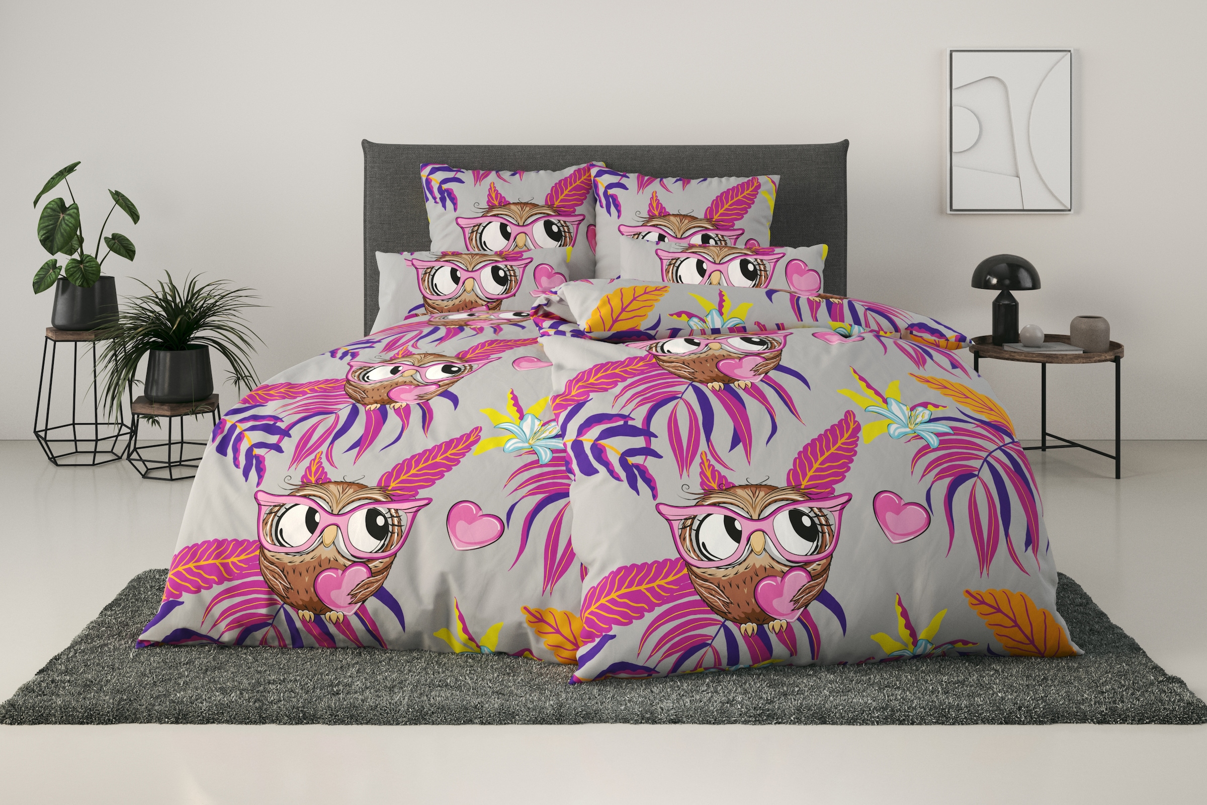 OTTO home Bettwäsche "Physalis" 2 Stk. in Gr. 135x200 oder 155x220 cm, 100% günstig online kaufen