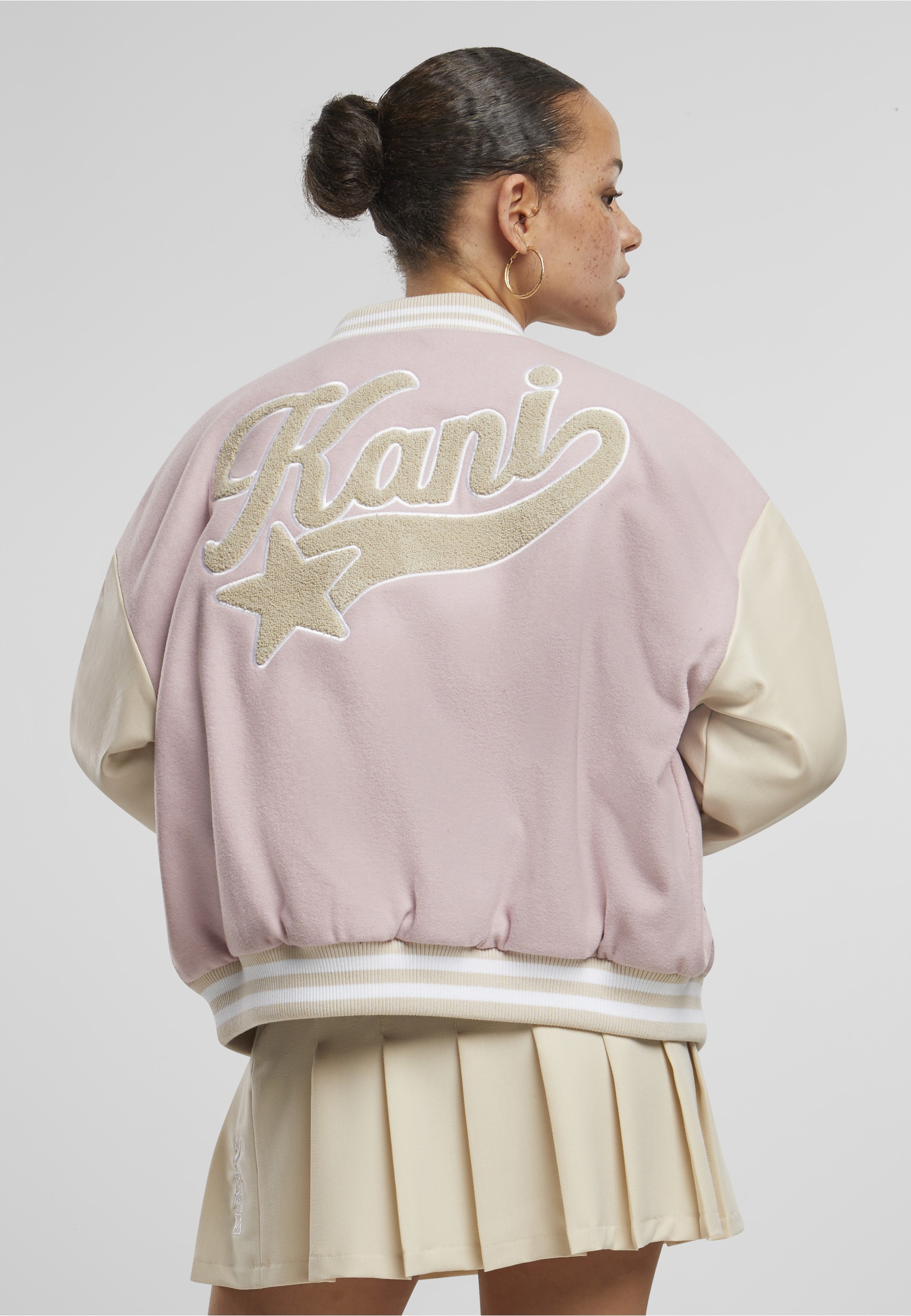 Karl Kani Collegejacke »Karl Kani Karl Kani Retro Patch Star Logo OS College Jacket« 1 Stk. tlg. ohne Kapuze
