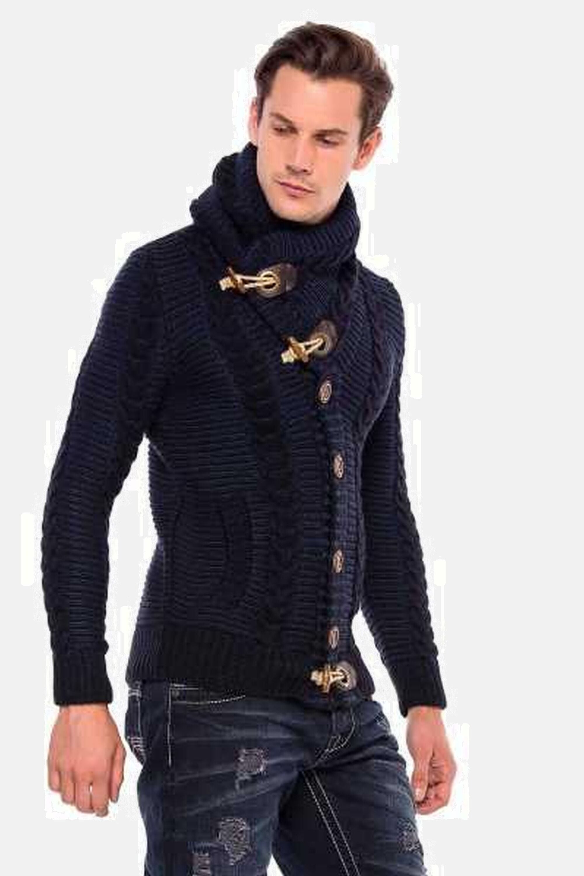 Cipo & Baxx Cardigan »Strickjacke«, mit Knopfleiste, CP215