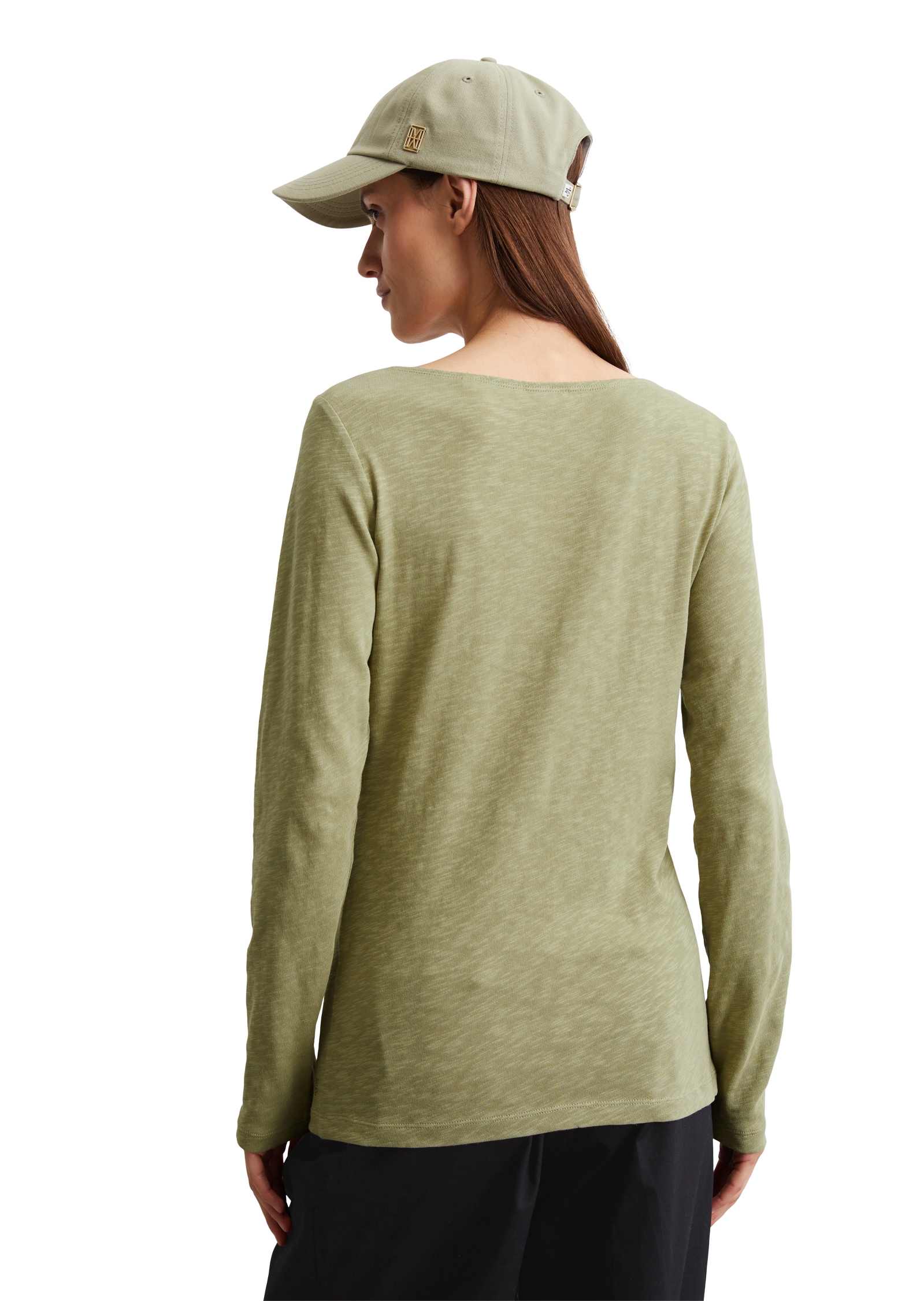 Marc O'Polo Langarmshirt, mit Flammgarn-Struktur