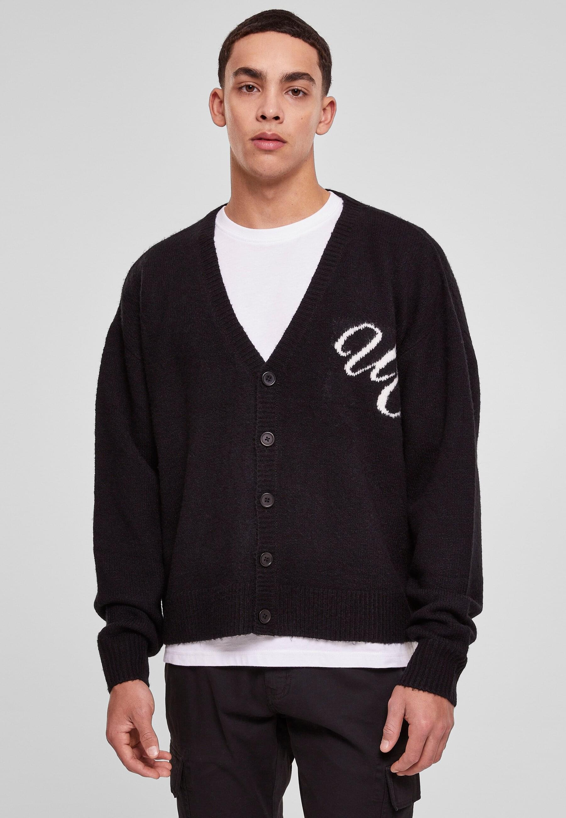 URBAN CLASSICS Rundhalspullover »Urban Classics Herren Initials Cardigan«