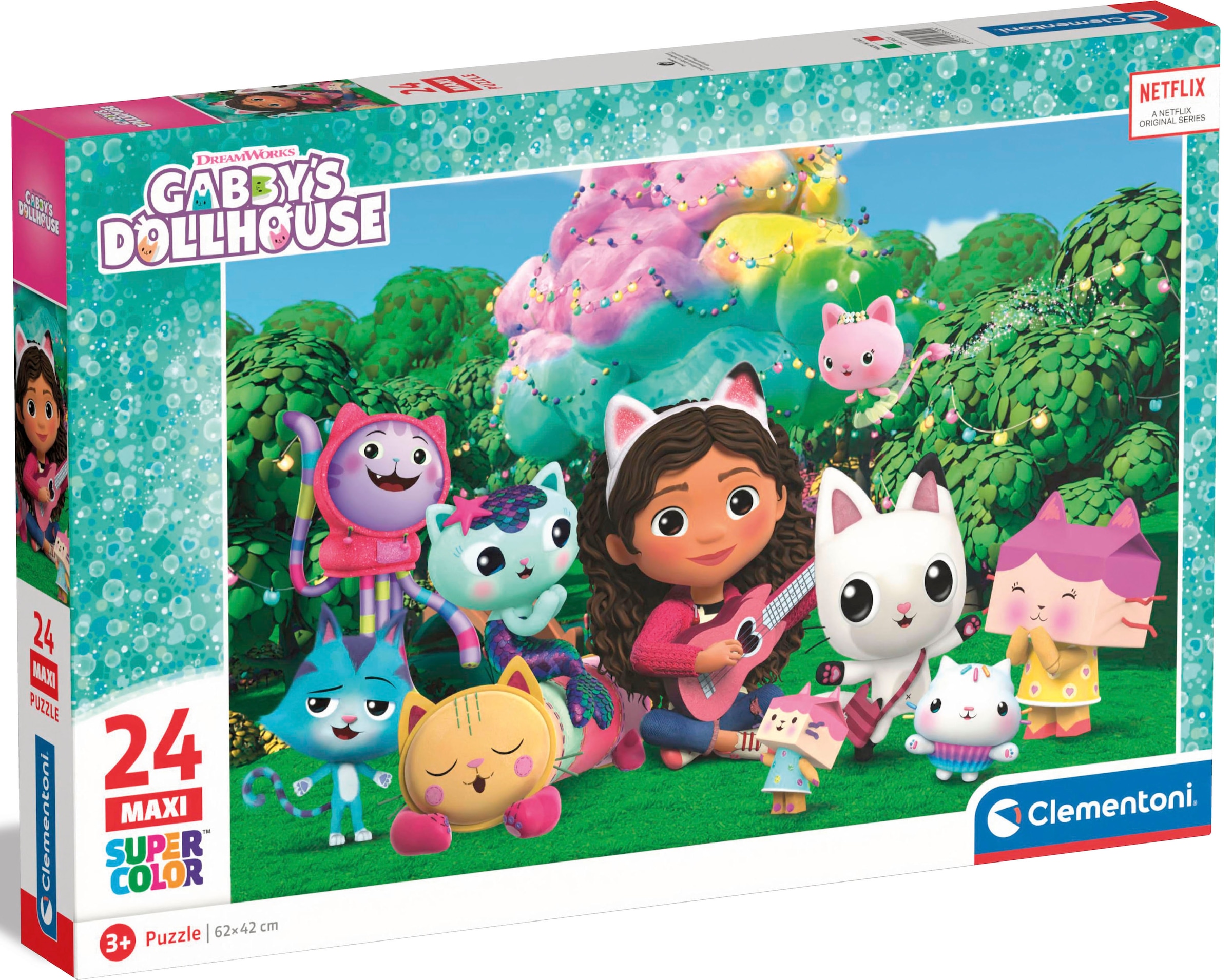 Clementoni® Puzzle »Supercolor, Maxi Gabby's Puppenhaus - mit 24 Maxi-Teilen«, Made in Europe; FSC® - schützt Wald - weltweit