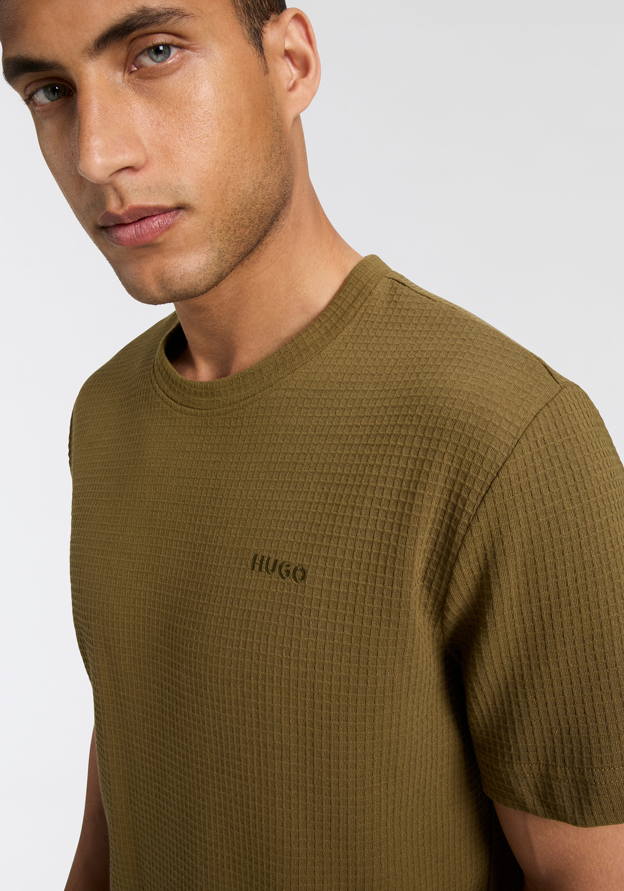 Thumbnail - HUGO Underwear T-Shirt ",Austin T-Shirt", Waffelstruktur und Logo-Stickerei