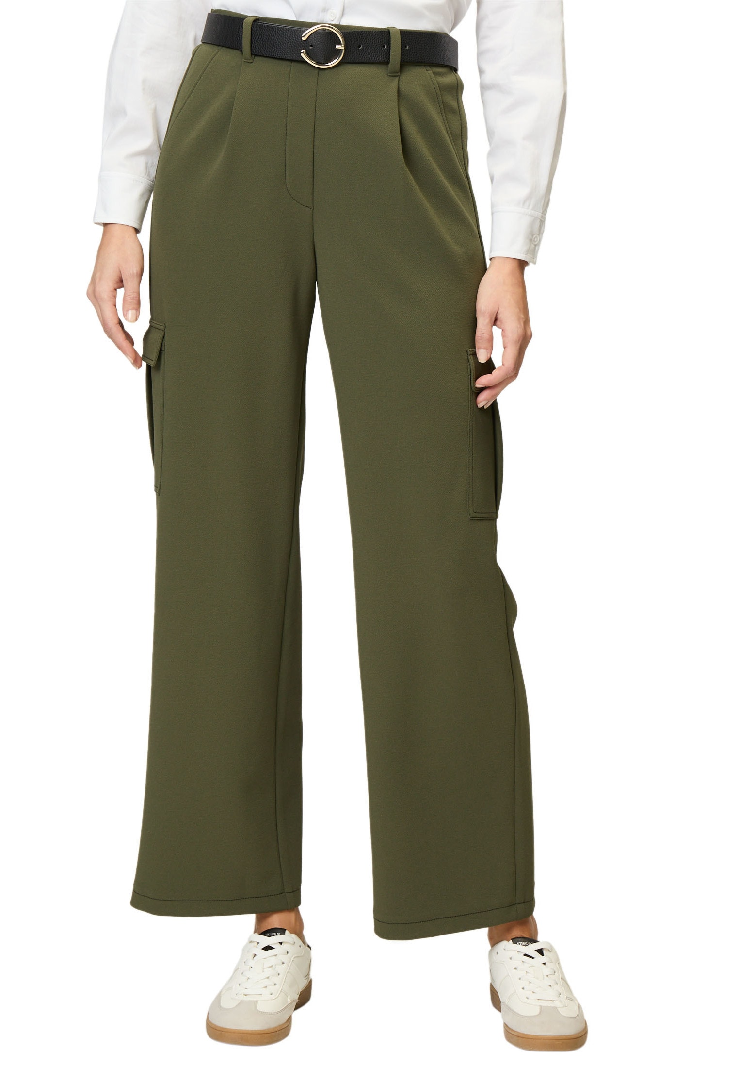 Zero Cargohose "zero Damen Cargohose mit Gürtel 30 Inch", Gürtel günstig online kaufen