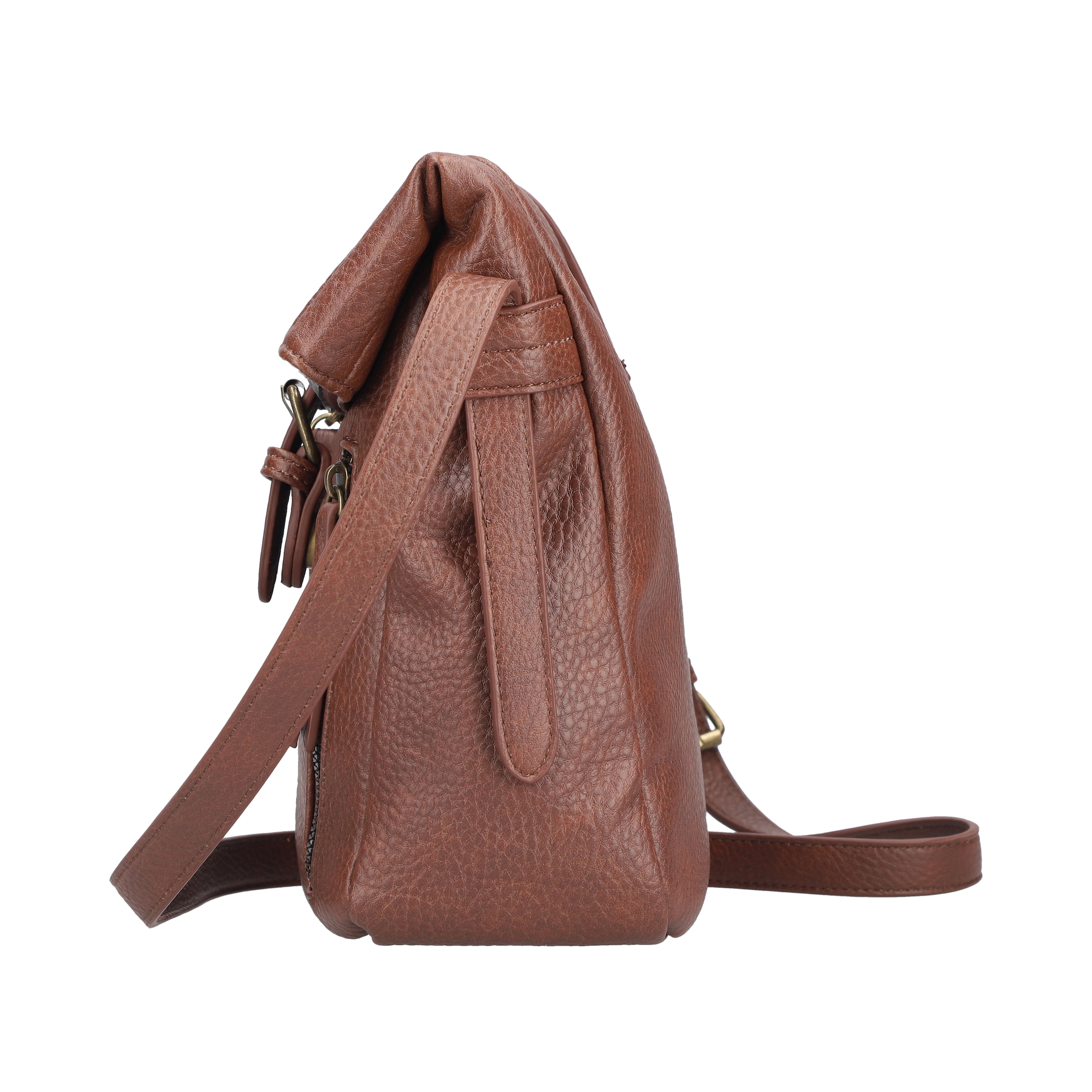 Rieker Damen-Handtasche, Schultertasche, Überschlag mit Schnallenverschluss