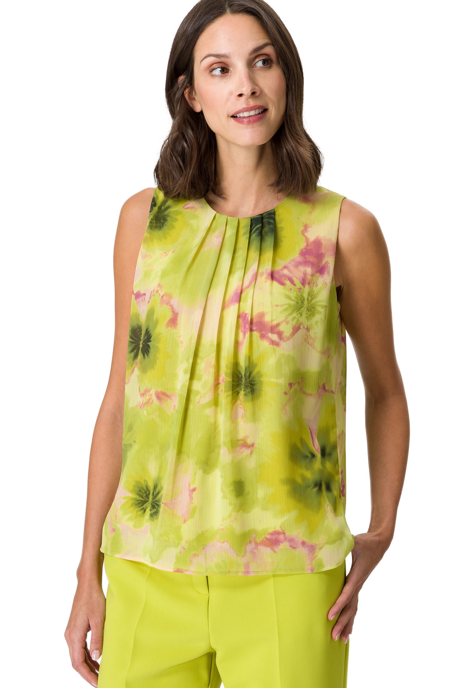 Blusentop »zero Blusentop Chiffon mit Druck«