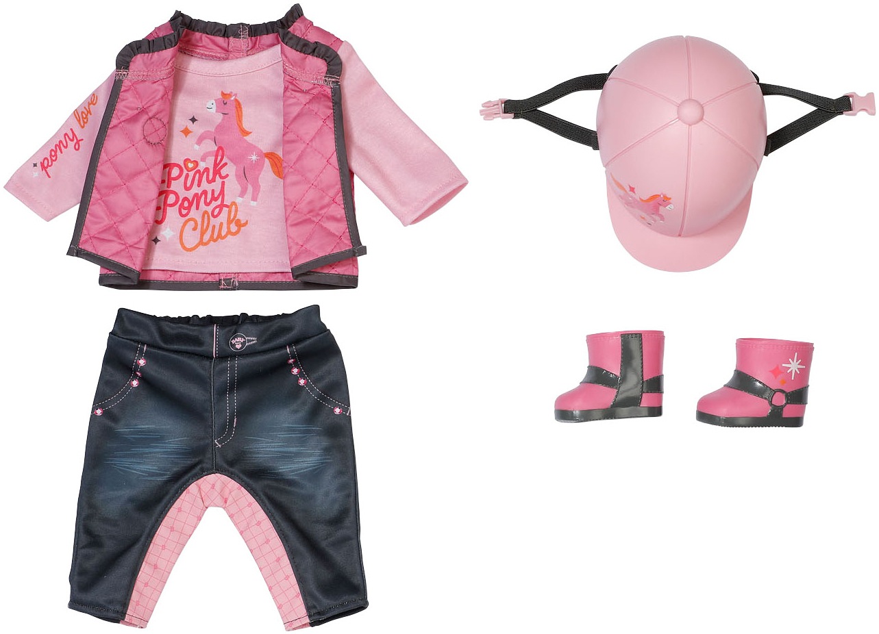 BABY BORN Kinder Puppenkleidung "Reit-Outfit, 43 cm"bunt, Puppenkleidung