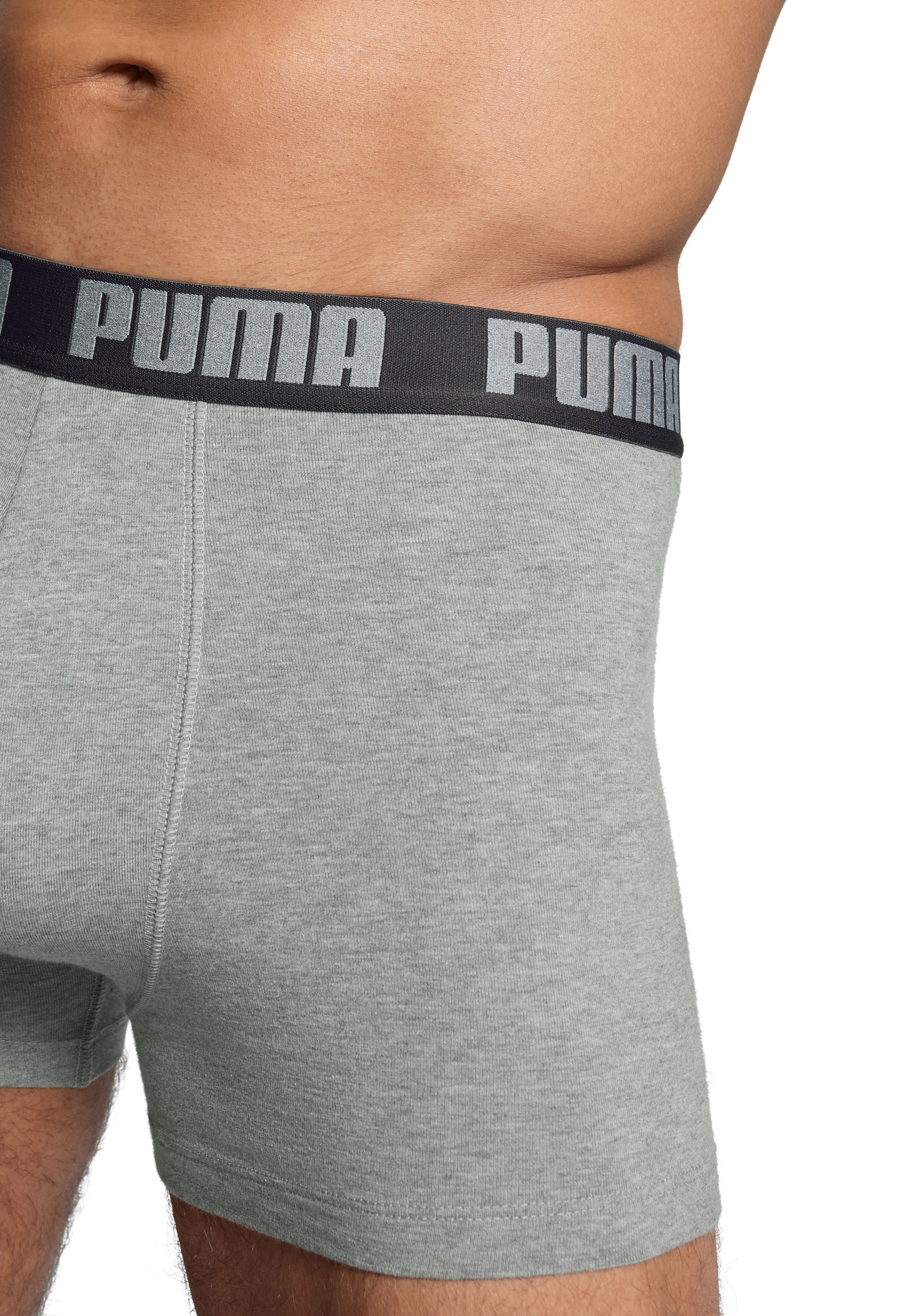 PUMA Boxershorts »PUMA MEN EVERYDAY BOXER 6P ECOM«, (6er Pack), Elastischer Logobund, Stretchmaterial, ohne Eingriff