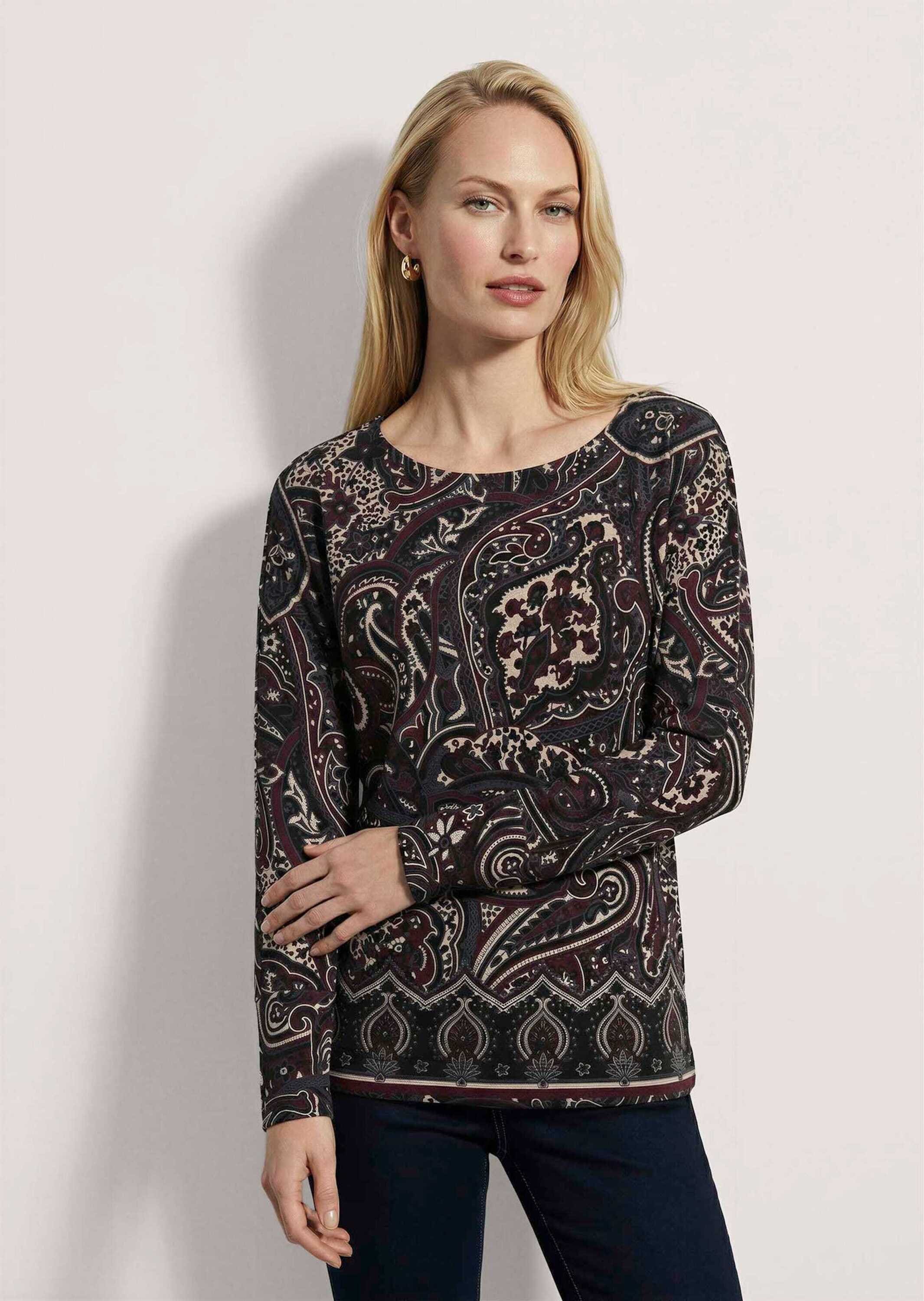 MADELEINE Langarmshirt »Shirt Sweatshirt mit Paisley-Druck«