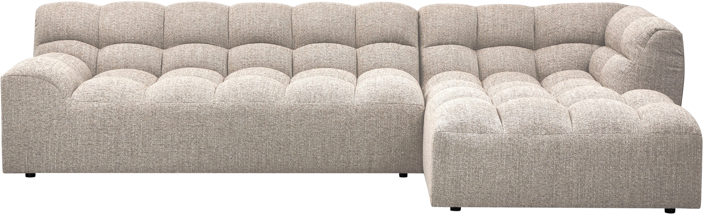 WOOOD Ecksofa "Allure grobem Webmuster, H 79 x B 324 x D 165 cm" Tragkraft 400 kg, Hohe Verschleißfestigkeit, Pfleiglicht