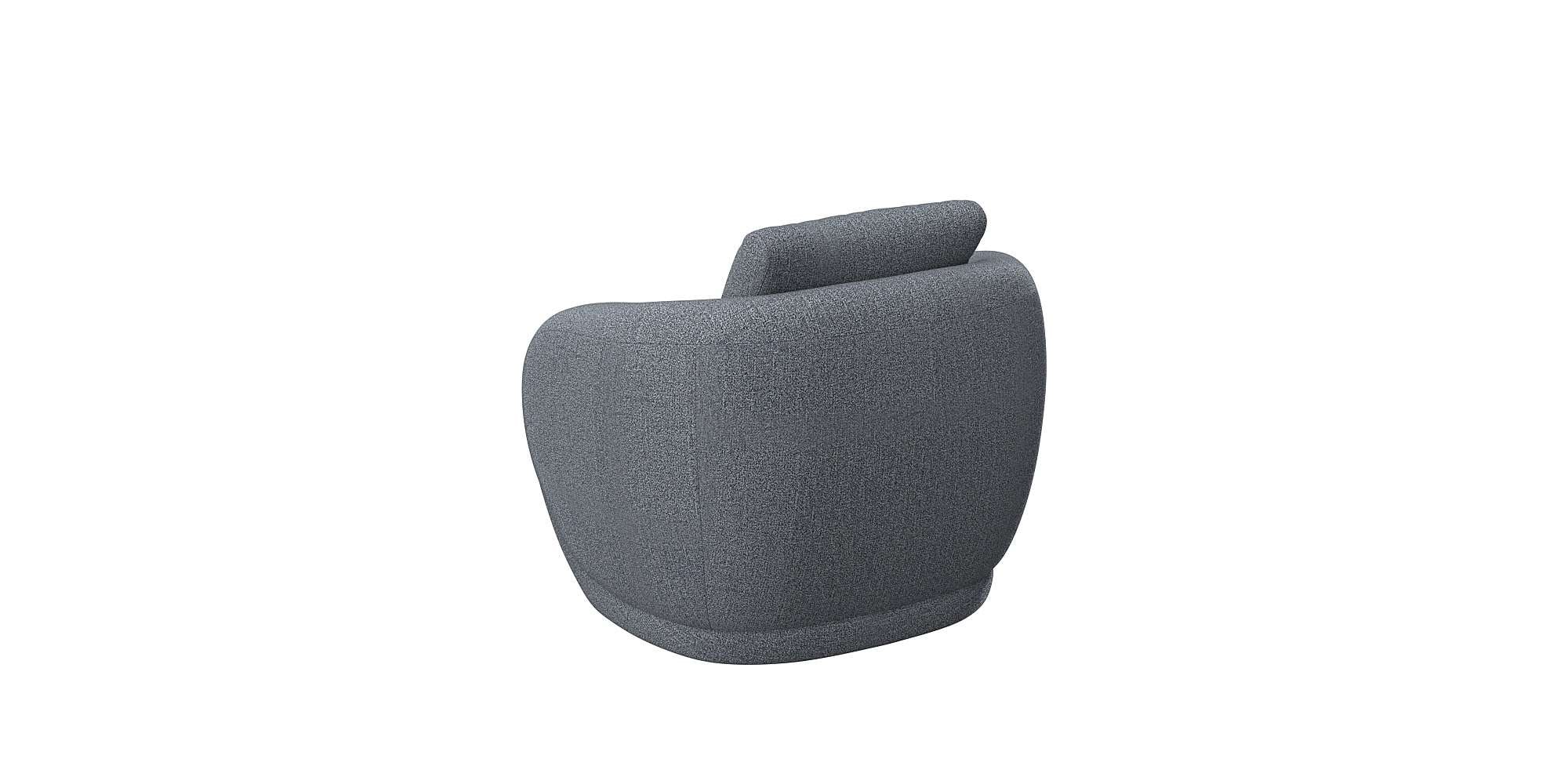 FLEXLUX Sessel »Torino, rund, drehbar, Einzelsofa, Polstersessel,«, Modernes, organisches Sessel-Design, Kaltschaum, Wellenunterfederung