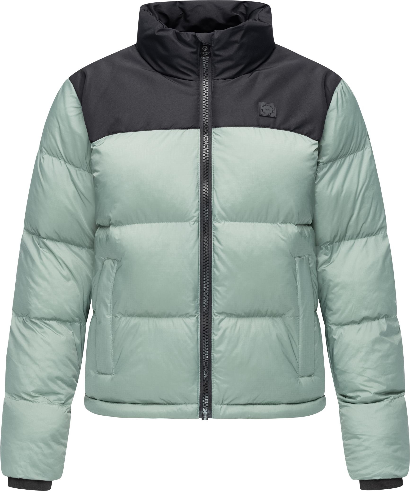 Ragwear Steppjacke »Serah«, ohne Kapuze, stylische Damen Winterjacke im Colourblocking-Design
