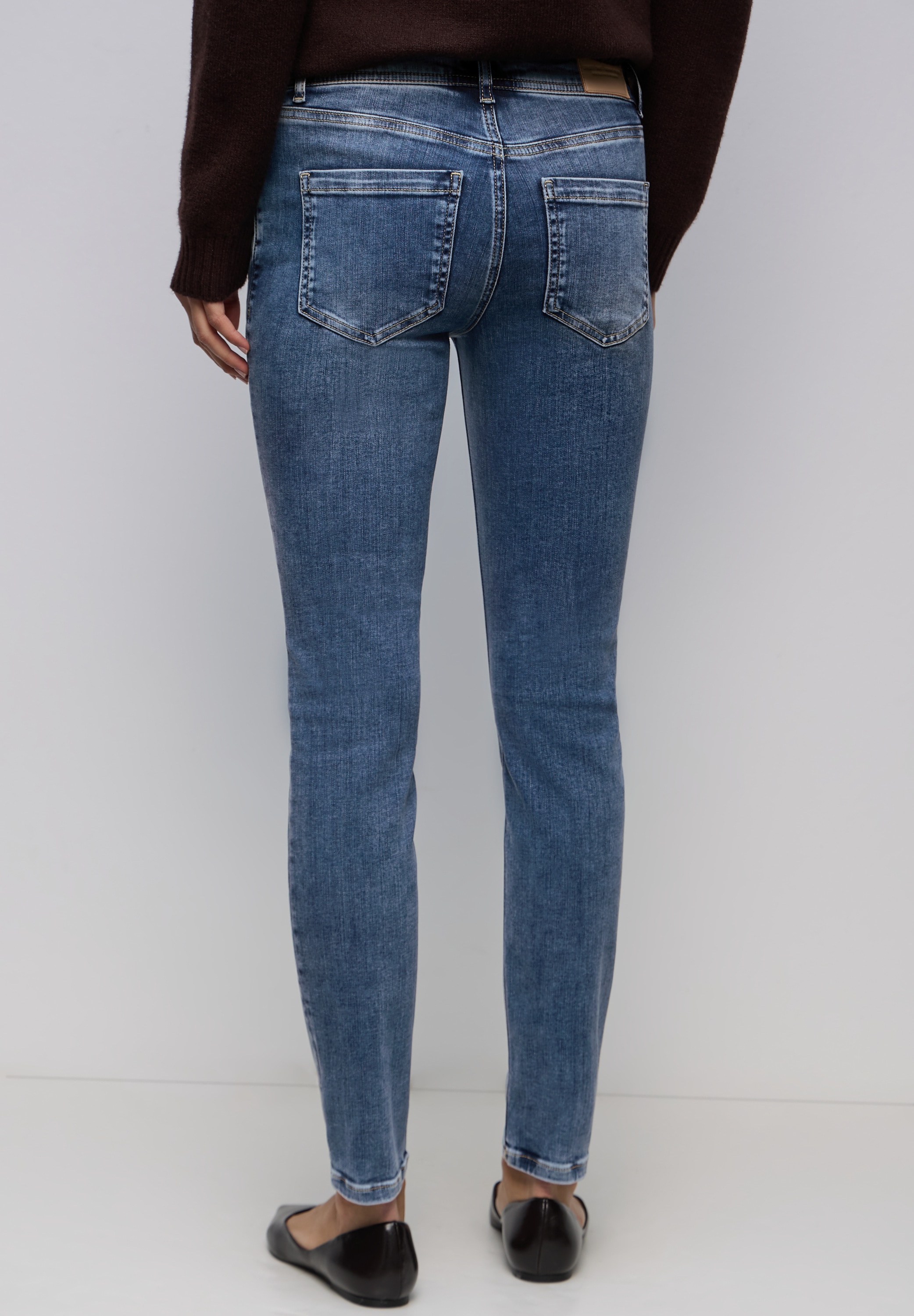 STREET ONE Slim-fit-Jeans Middle Waist günstig online kaufen