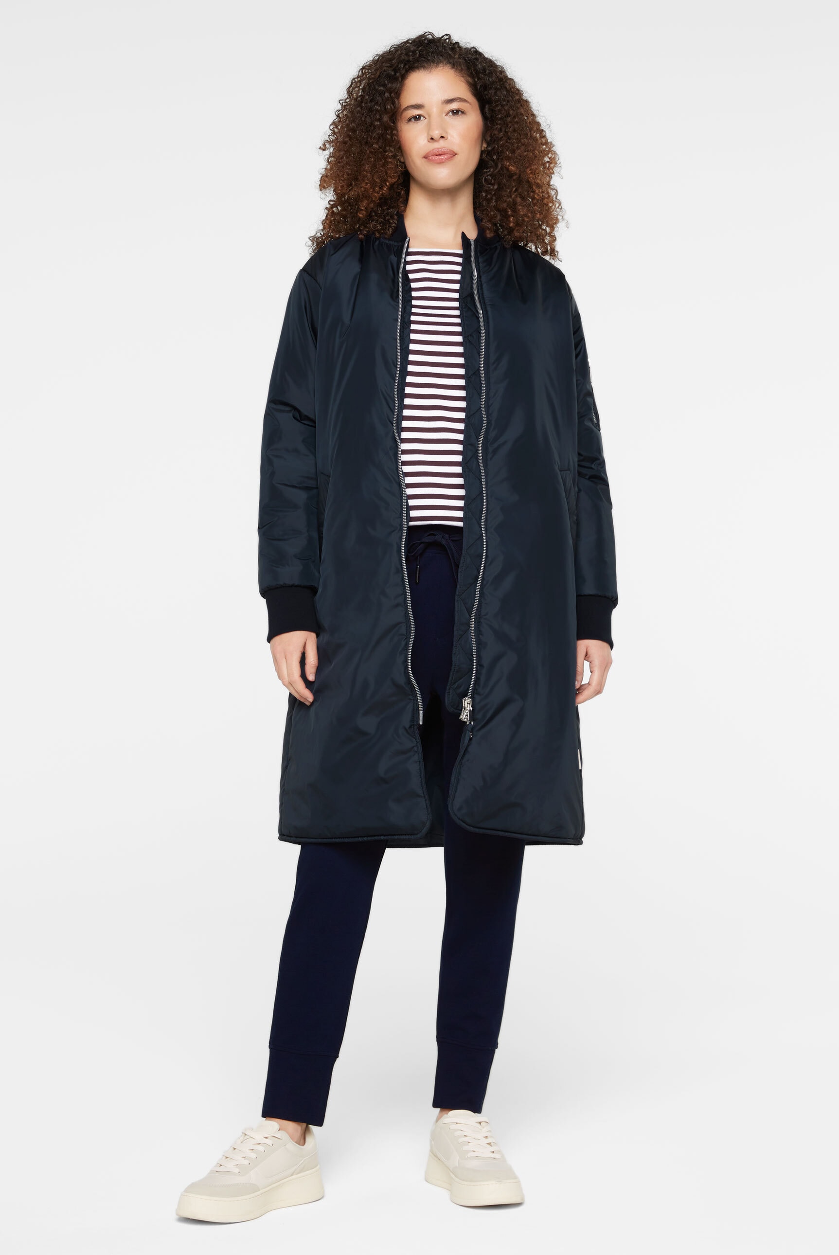 SENSES.THE LABEL Langjacke, ohne Kapuze, mit Two-Way-Zipper