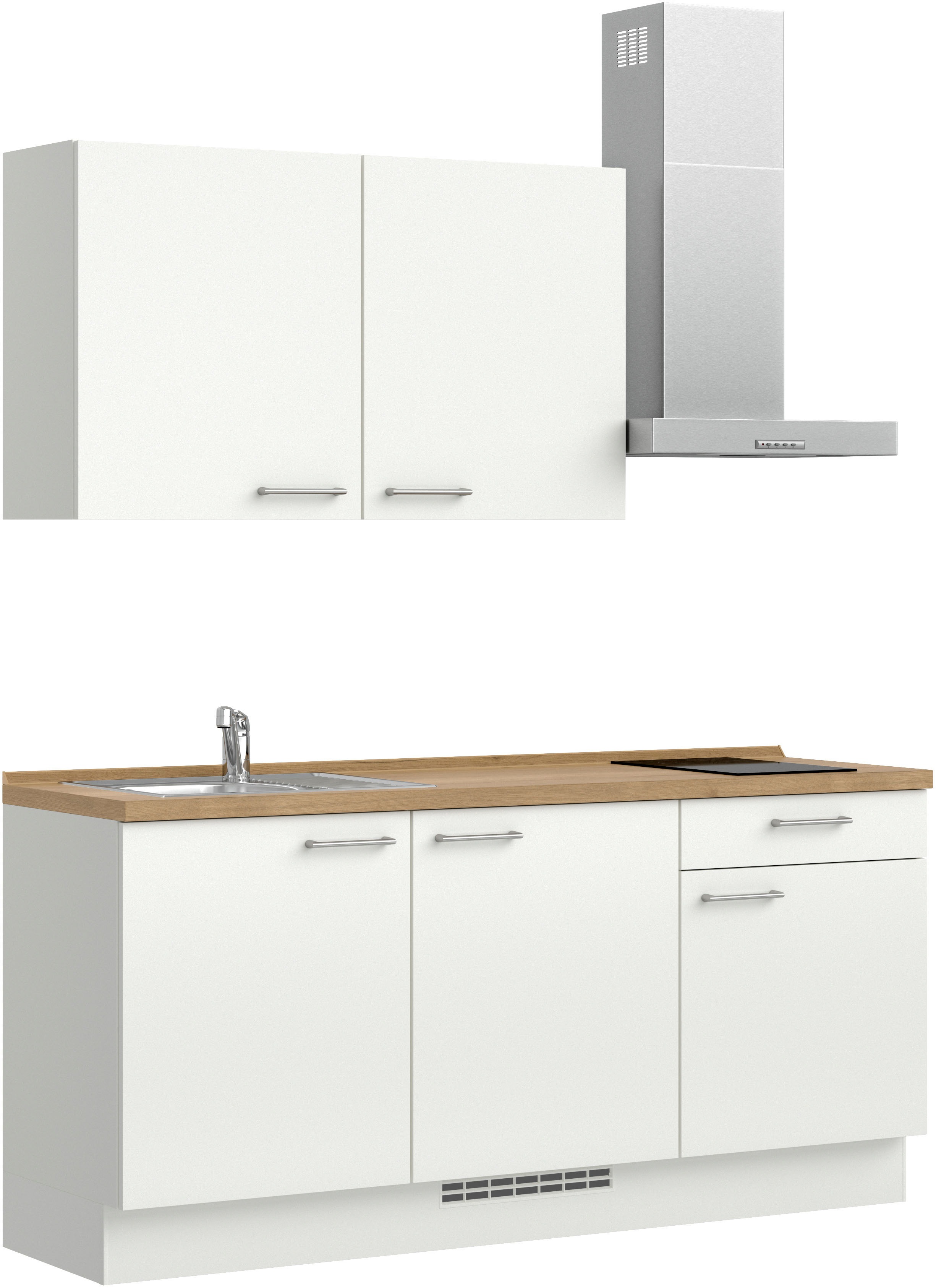 Thumbnail - nobilia Küchenzeile ""Laser I",Ausrichtung wählbar, Breite 180 cm" vormontiert, wahlw. mit unterschiedlichen E-Geräten-S...