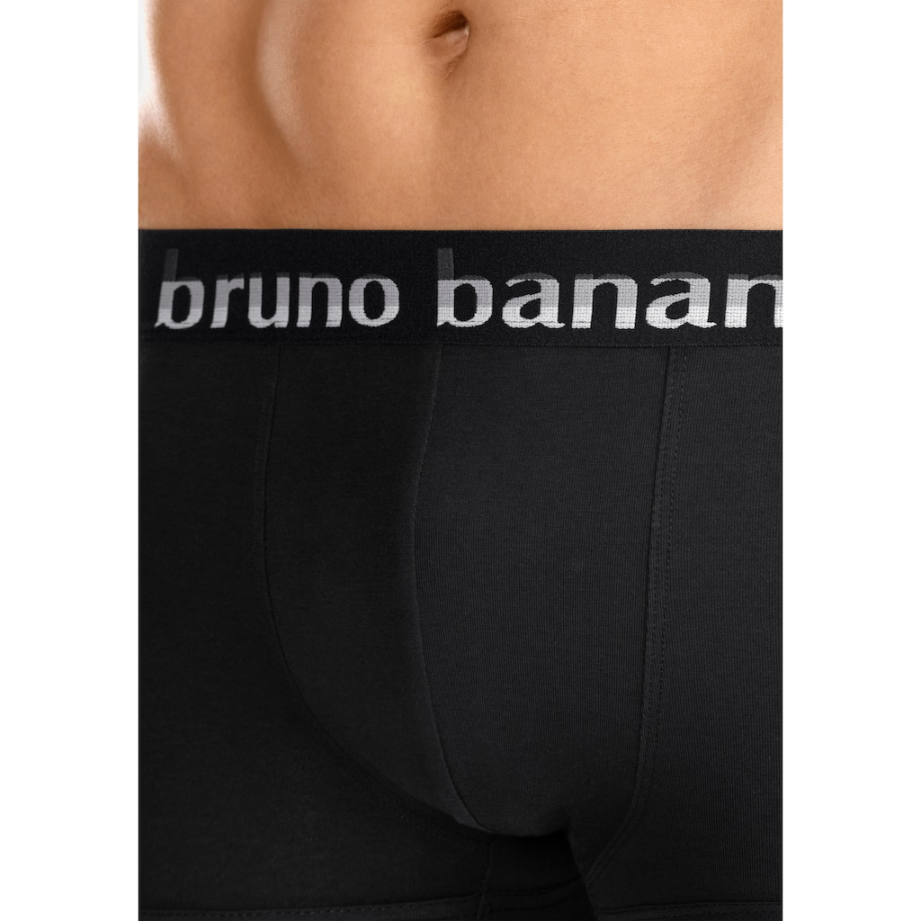 Bruno Banani Boxer, (Packung, 5 St.), mit Streifen Logo Webbund
