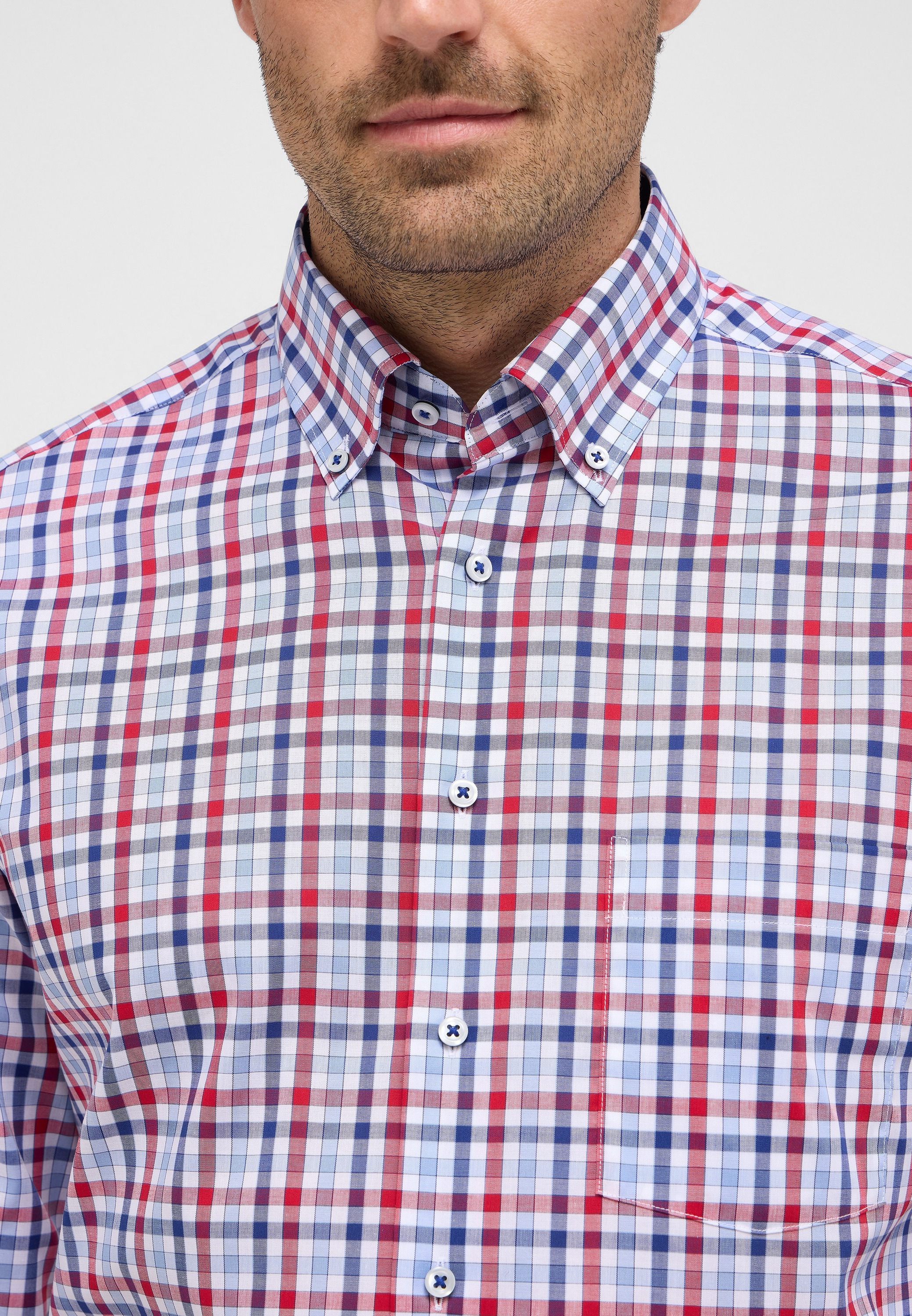 Eterna Langarmhemd »MODERN FIT«, NON IRON (bügelfrei)