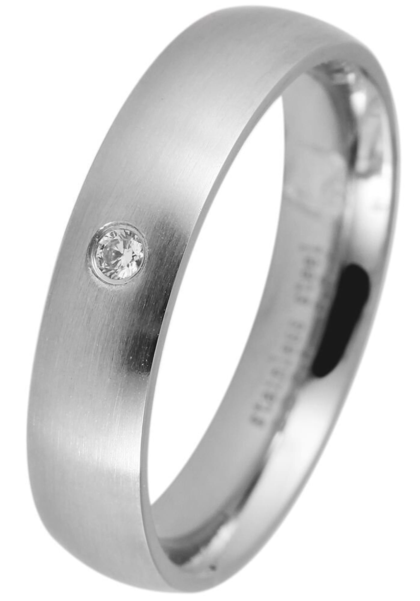 AKZENT Partnerring »Romantic Secret, silberfarbig, langlebig«