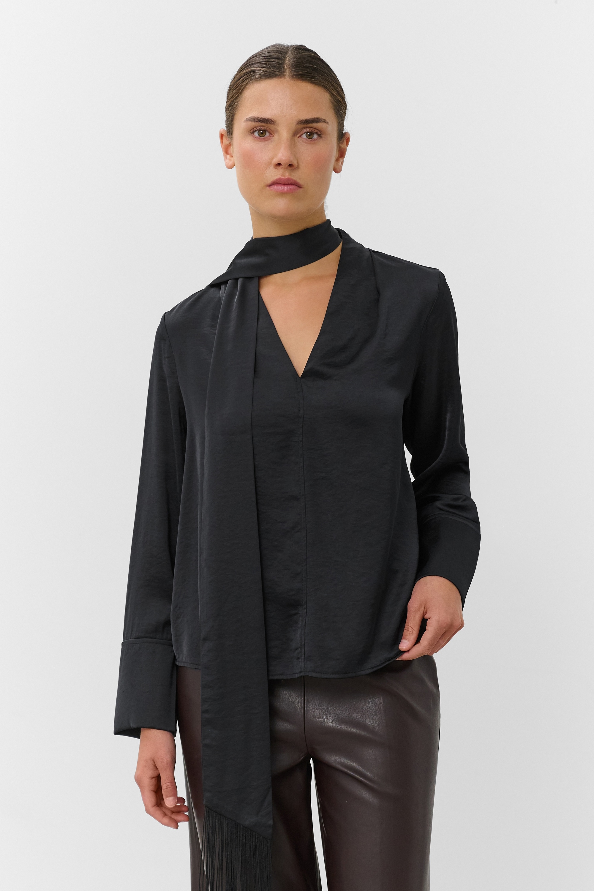 SOAKED IN LUXURY Langarmbluse »Damen Bluse langarm SLVerona«