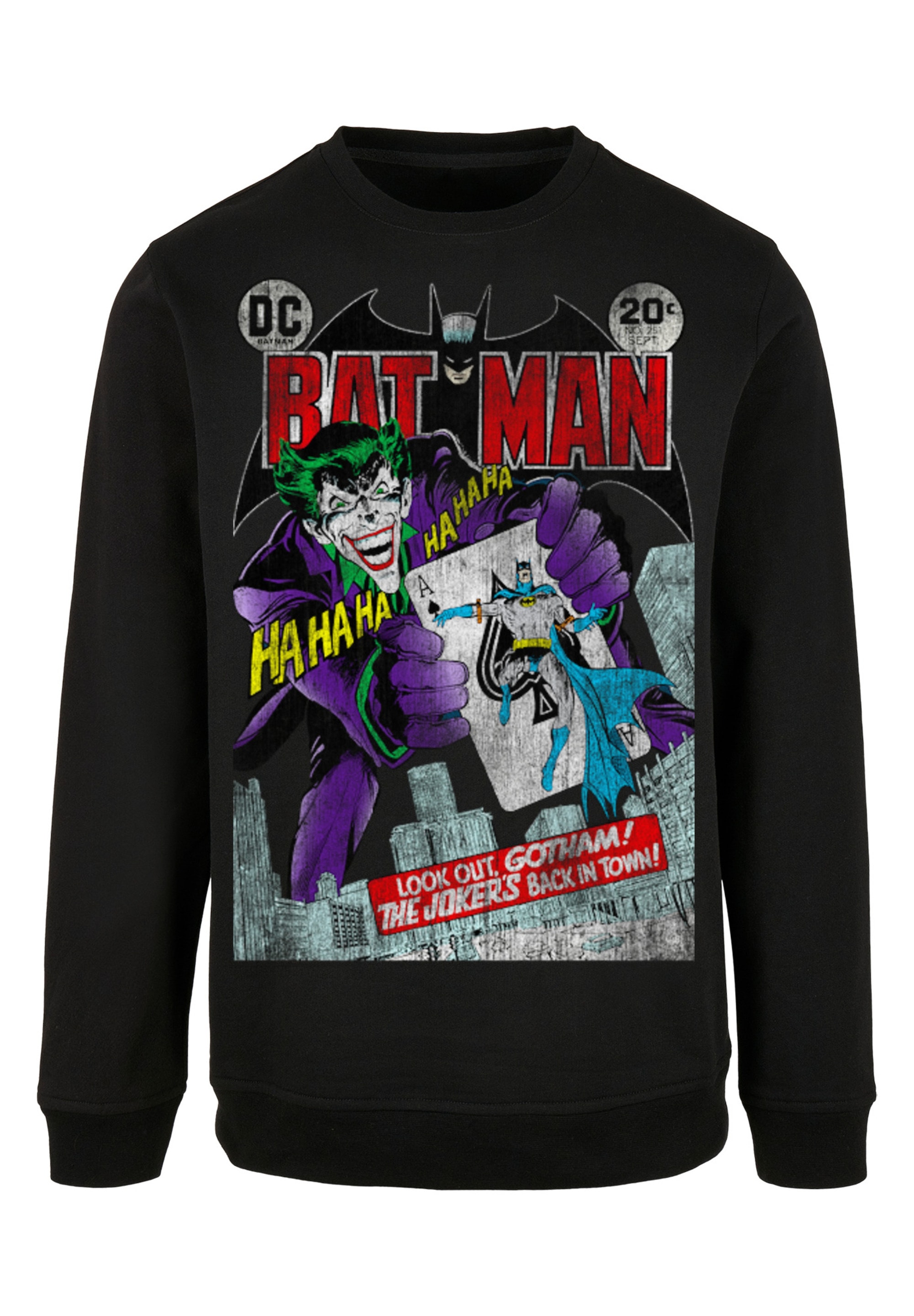 F4NT4STIC Kapuzenpullover »Batman Joker Playing Card Cover«, Print