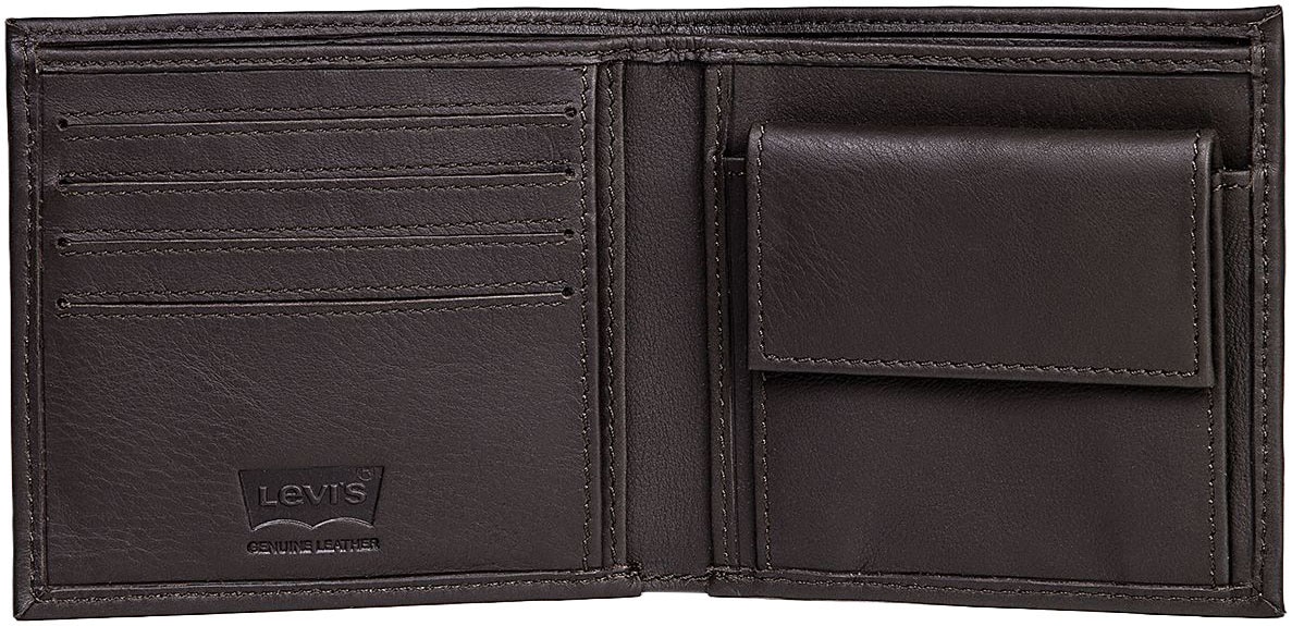 Levi's® Geldbörse »VINTAGE TWO HORSE BIFOLD COIN WALLET« aus Vollnarbenleder Herrenbörse Portemonnaie