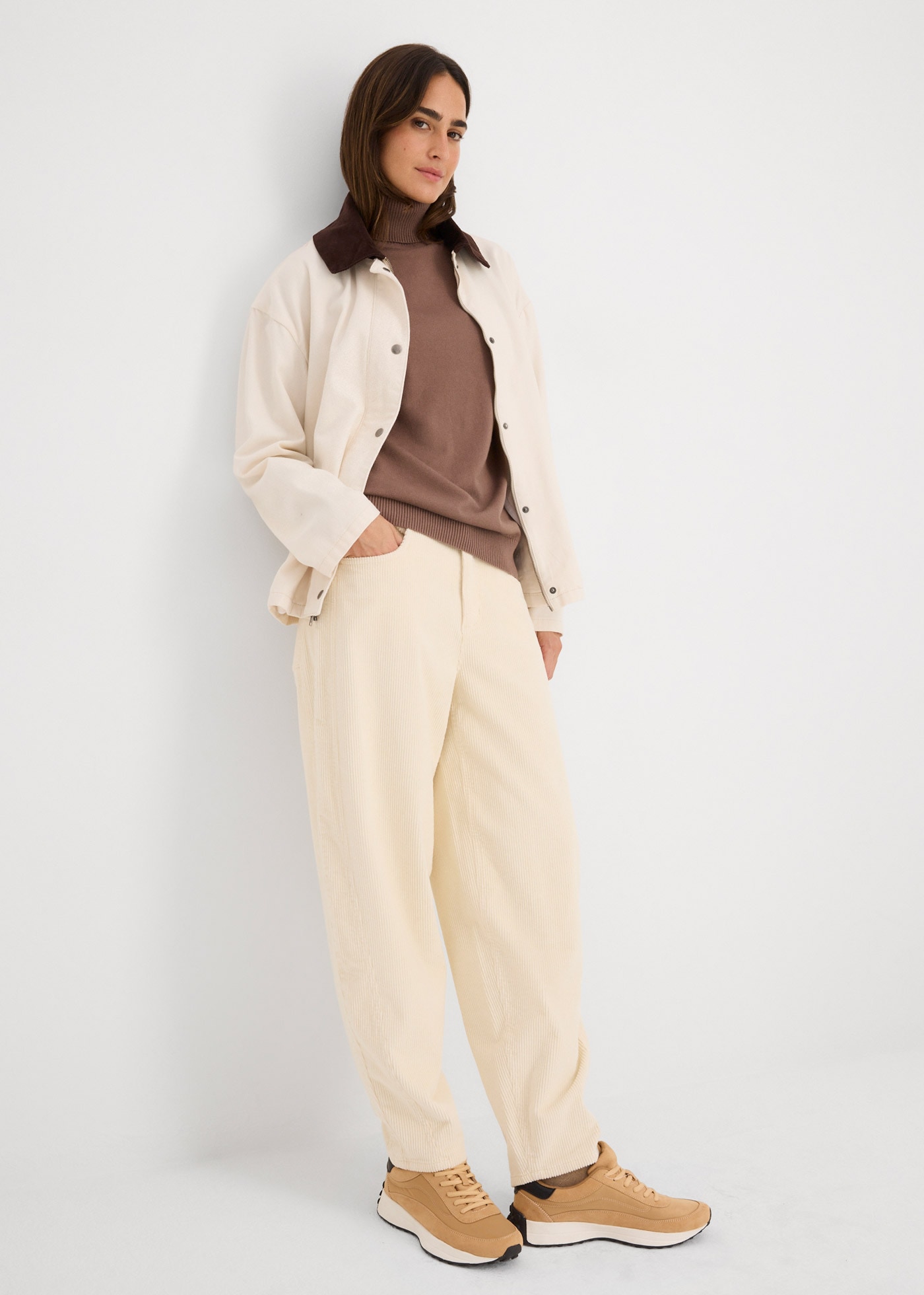 bonprix Rollkragenpullover »Rollkragenpullover« aus Baumwolle und Polyamid, Rollkragen, figurbetonte Passform