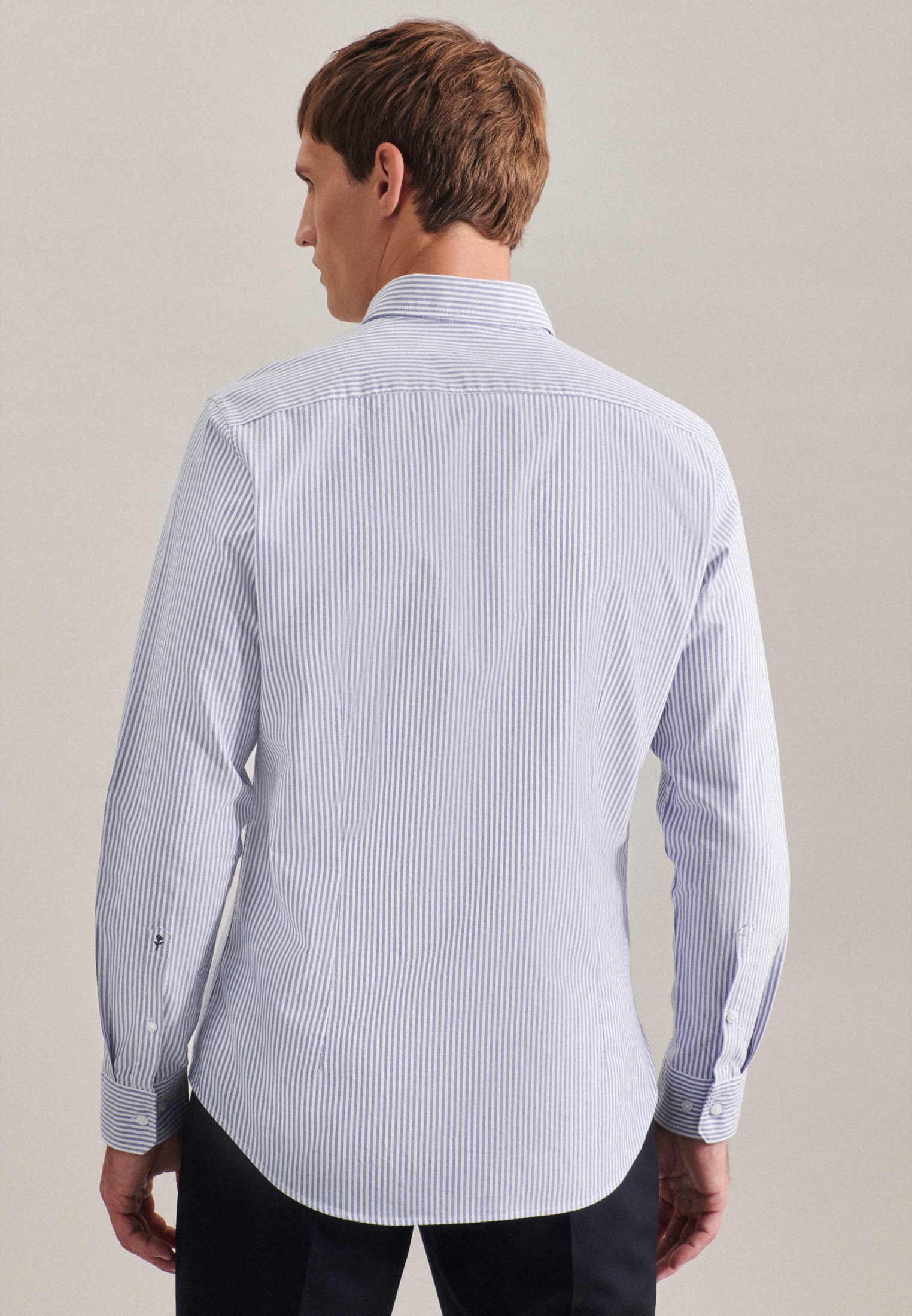 seidensticker Businesshemd "Slim", Slim Langarm Button-Down-Kragen Streifen günstig online kaufen