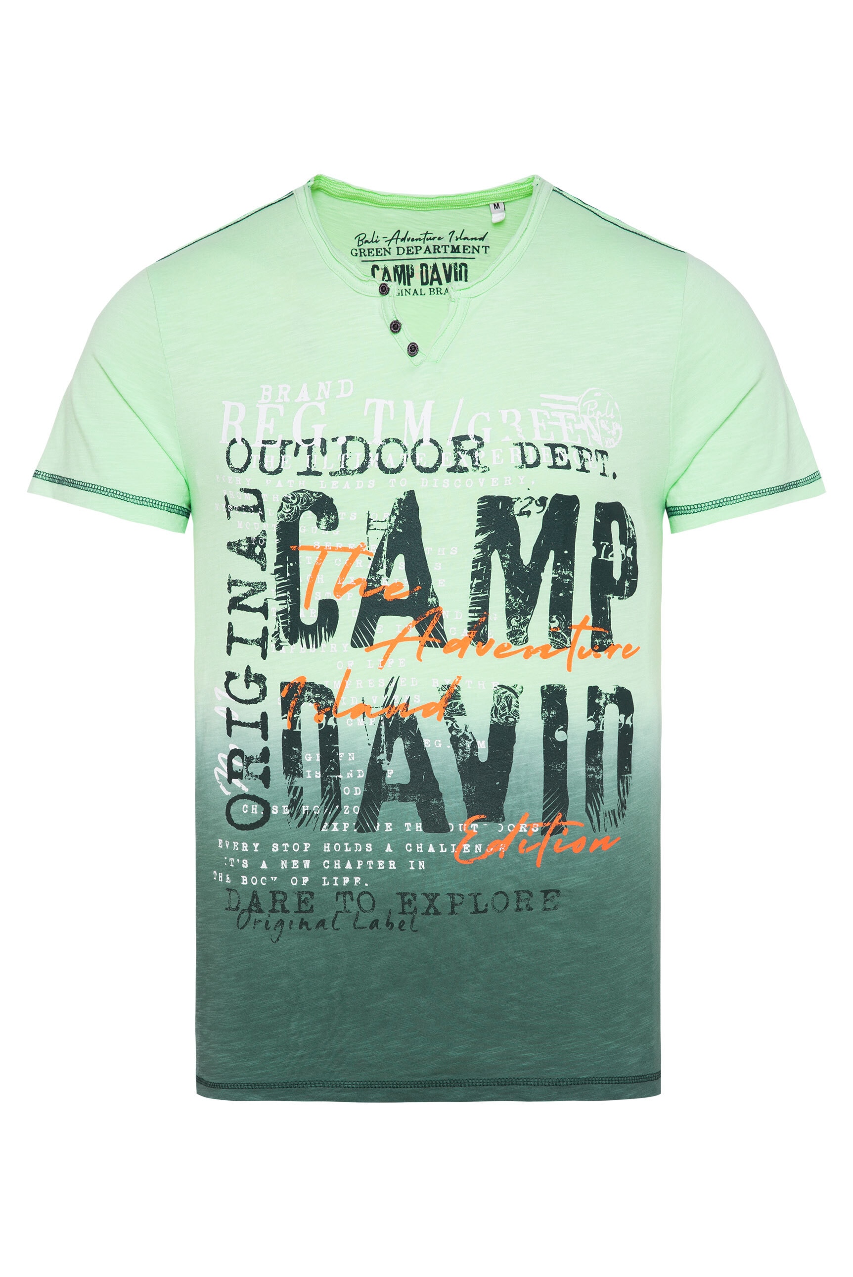 CAMP DAVID Rundhalsshirt, aus Baumwolle