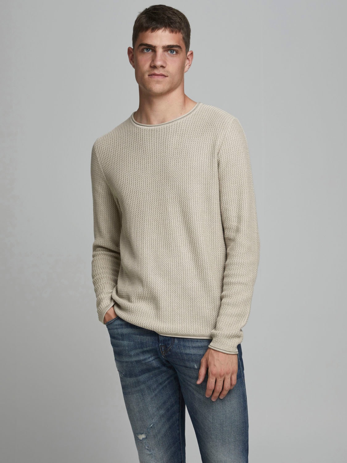 Jack & Jones Rundhalspullover "Carlos" günstig online kaufen