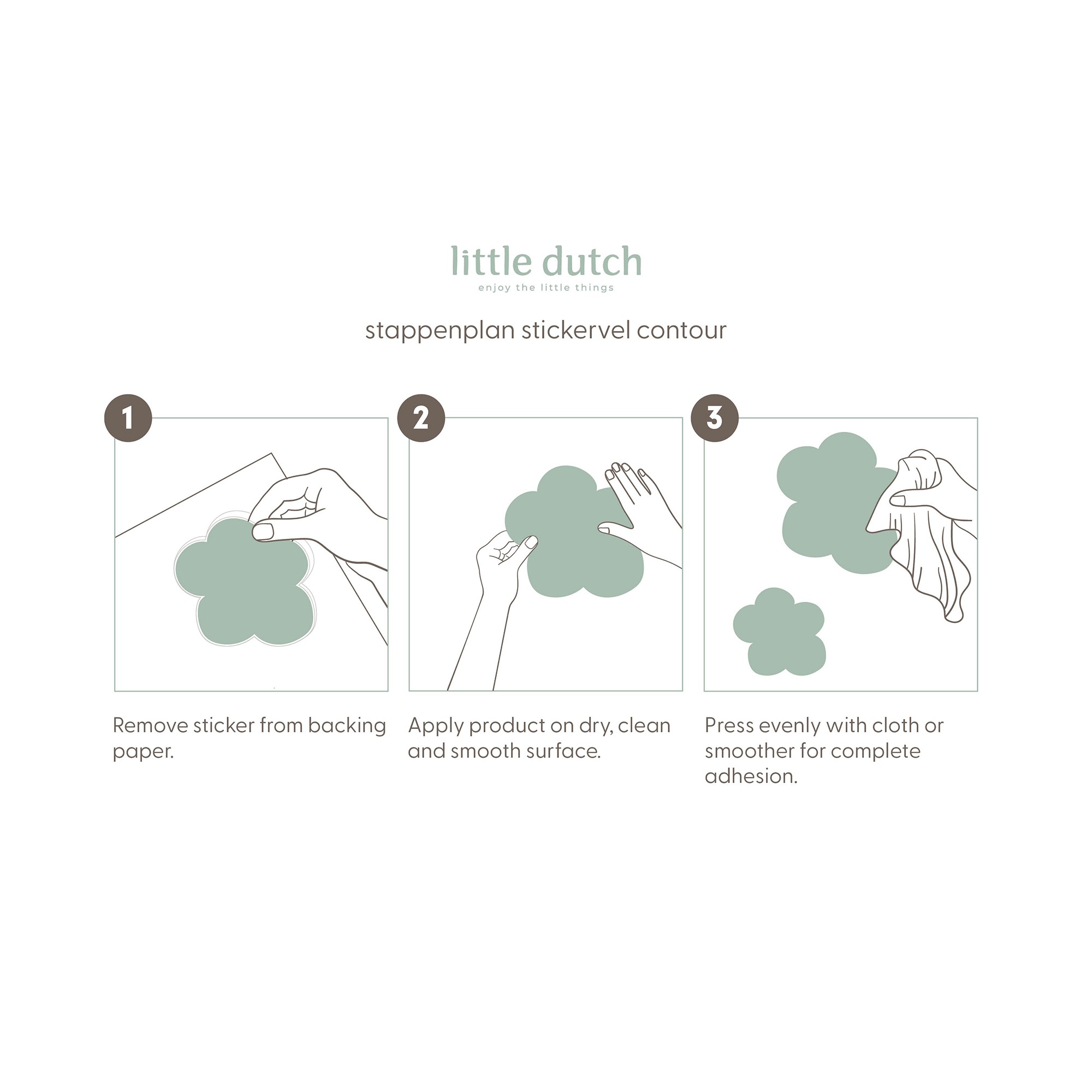 LITTLE DUTCH Wandtattoo »Wandsticker Set Forest Friends Good Night (45x40cm)«, (1 St.)