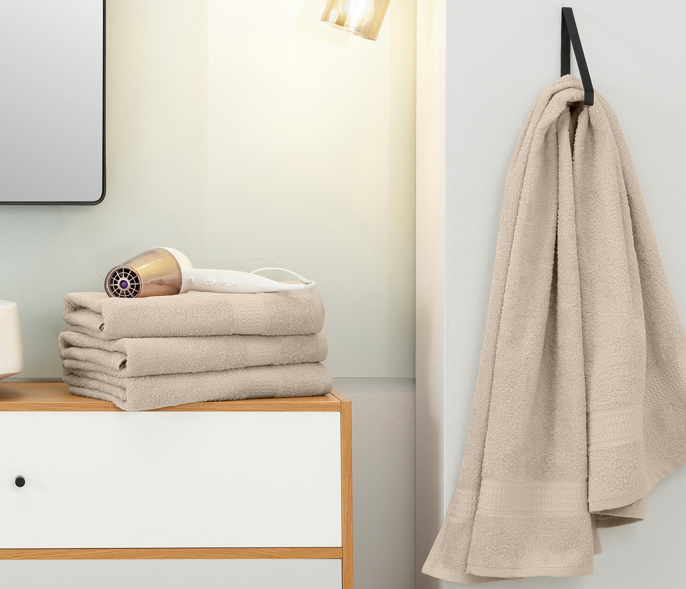 OTTO home Duschtücher "Juna, als Set und Serie erhältlich, 4 Duschtücher, 7 günstig online kaufen