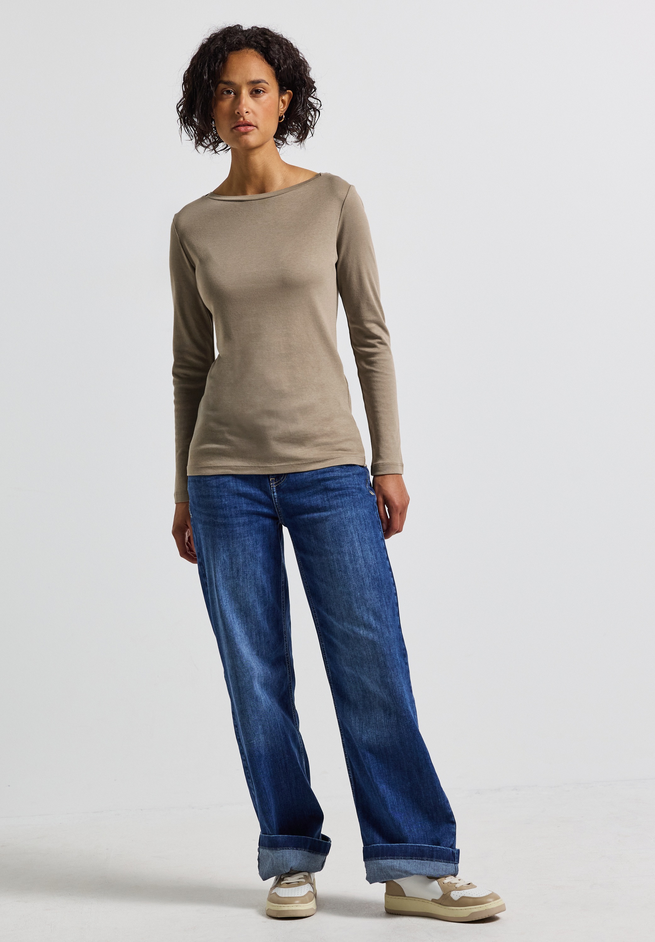 STREET ONE Langarmshirt im soften Baumwoll-Mix