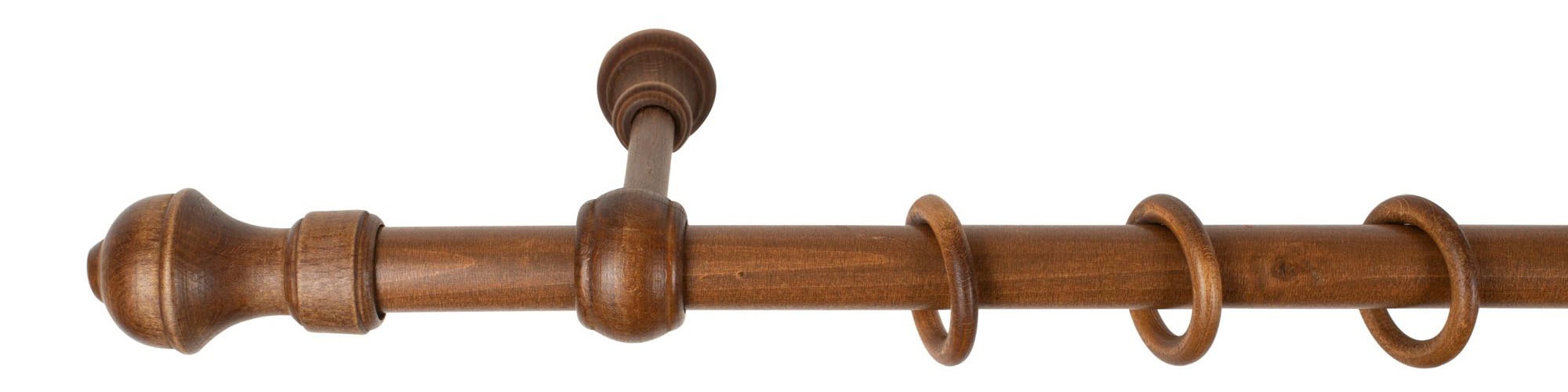 SN DECO GROUP Gardinenstange "Ares" 1 läufig-läufig Fixmaß 28 mm, Holz, ver günstig online kaufen