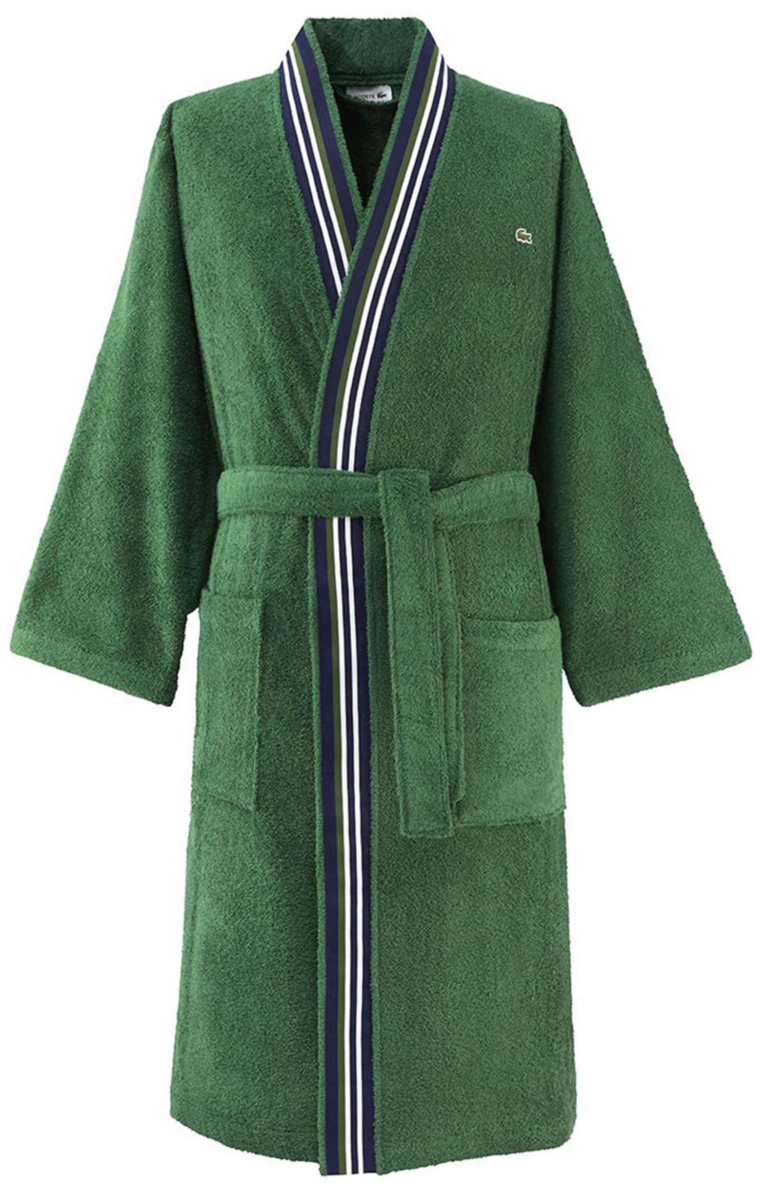 Lacoste Bademantel "LCLUB" 1 Stk. mit Label-Applikationen