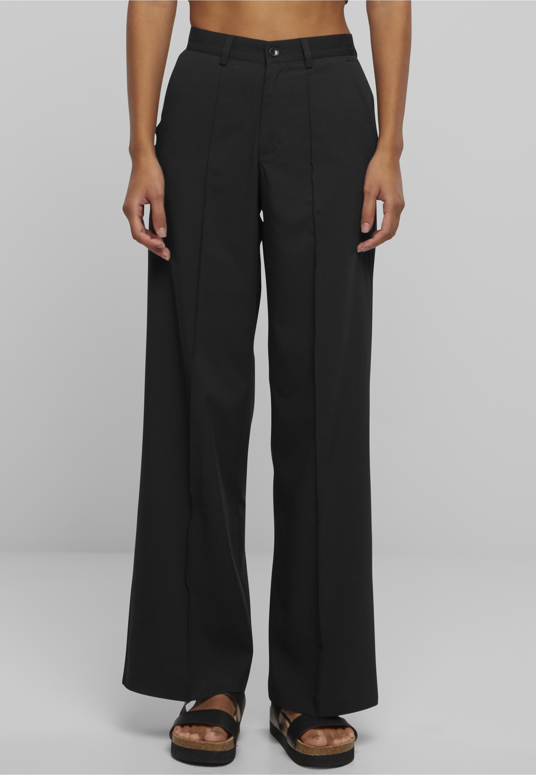 URBAN CLASSICS Stoffhose »Urban Classics Damen Ladies Wide Pleated Pants«