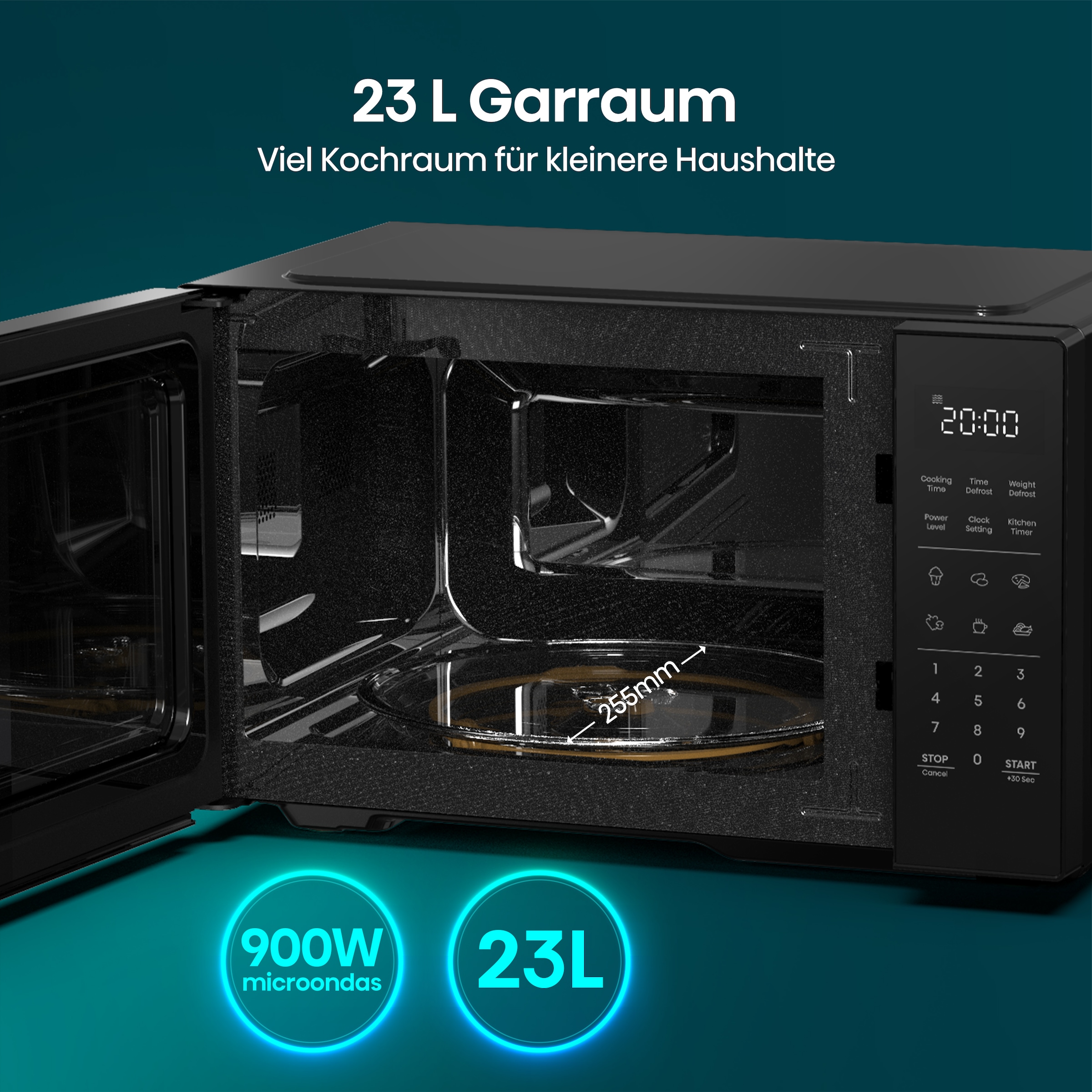 Hisense Mikrowelle »H23MOBS4HI«, Mikrowelle, 1400 W