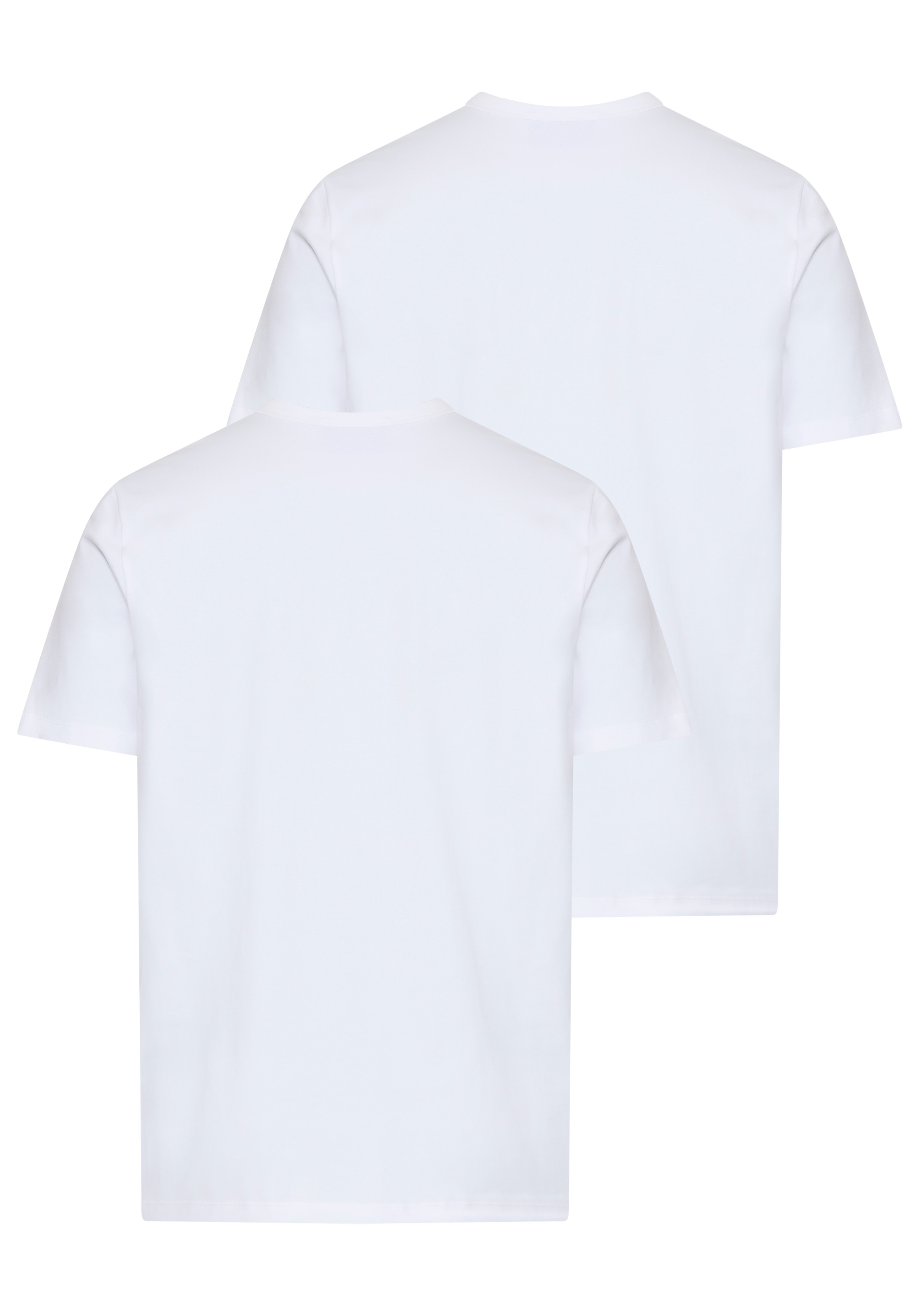 HUGO Blue T-Shirt "BLUE Naolo" Packung, 2 Stk. tlg. mit Markenlabel am Saum günstig online kaufen