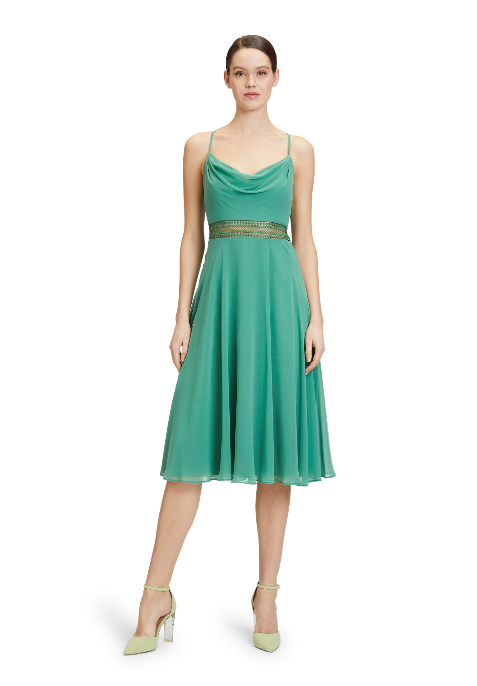 Vera Mont Cocktailkleid "Vera Mont Damen Cocktailkleid mit Wasserfallaussch günstig online kaufen