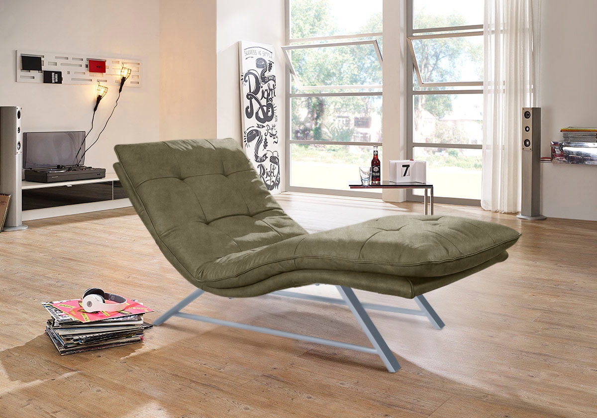 W.SCHILLIG Relaxliege "daily dreams" in Waffelkissen-Optik, wahlweise mit M günstig online kaufen